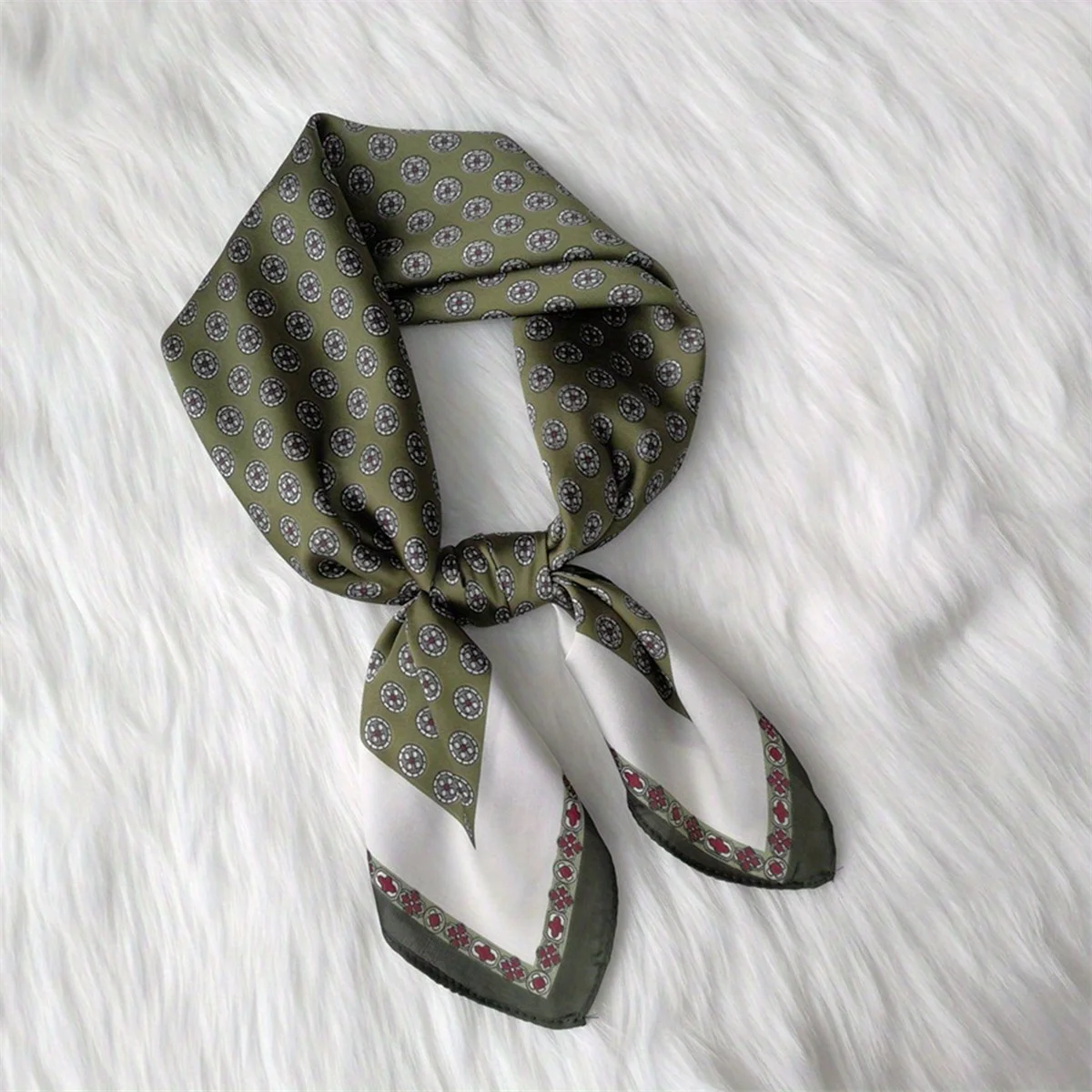 1 men's paisley print imitation silk wide-brimmed headscarf, men's scarf, suitable for casual occasions, outdoor activities,