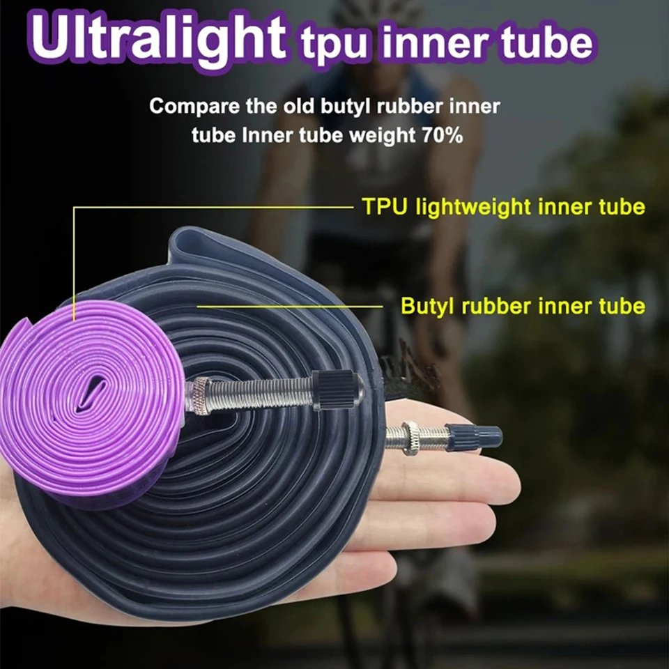 CYDY TPU MTB Bike Inner Tube Camera 29 26 27.5 29x1.95-2.6 Inch Mountain Bicycle Tire AV Schrader Valve Pneu 29er Cycling Tube