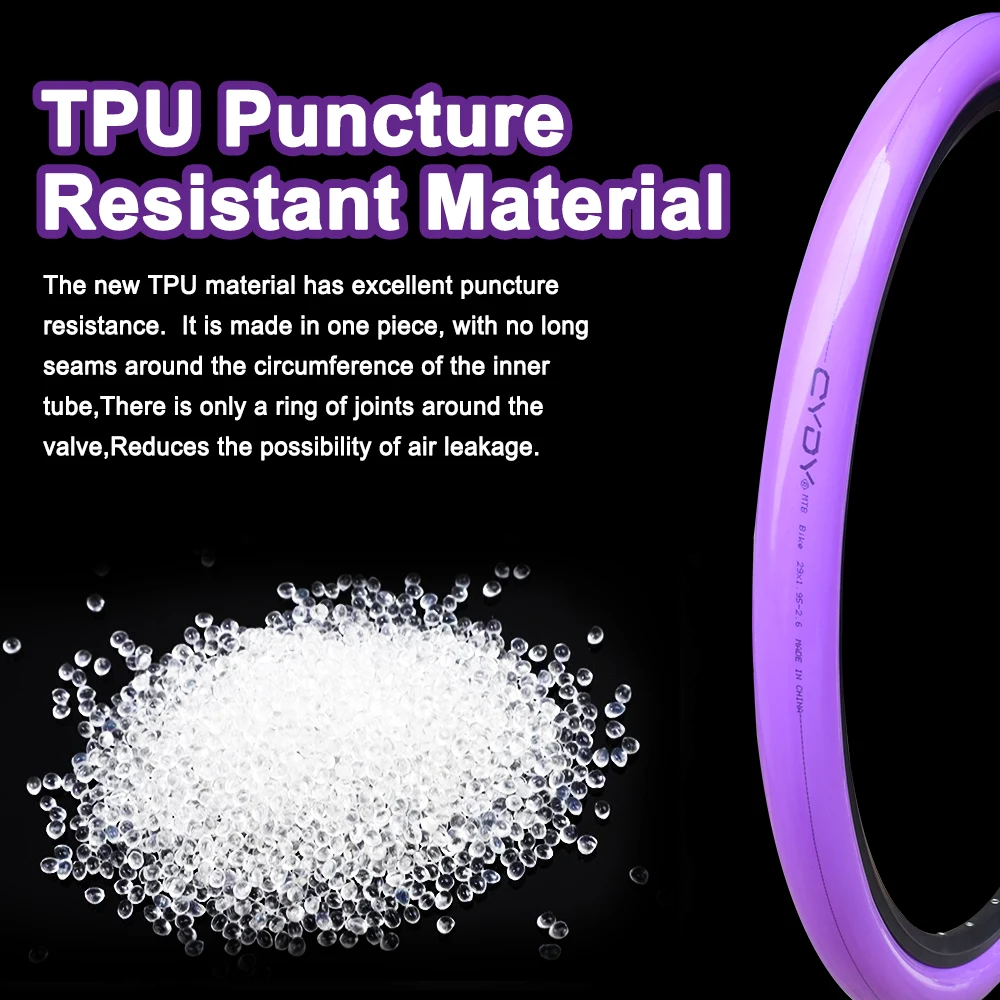 CYDY TPU MTB Bike Inner Tube Camera 29 26 27.5 29x1.95-2.6 Inch Mountain Bicycle Tire AV Schrader Valve Pneu 29er Cycling Tube