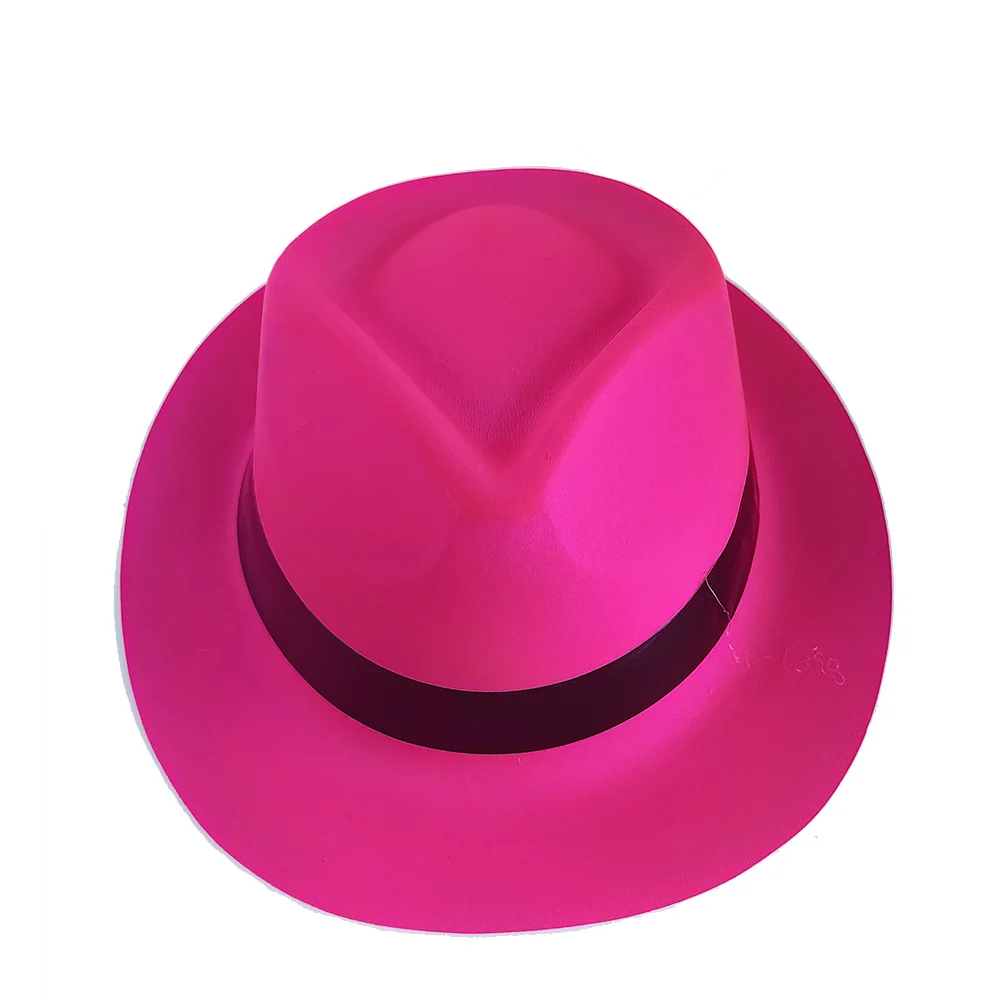 5/10/20/30/40/50Pcs Neon Plastic Party Hats UV Light Party Glow Hats Fluorescent Hat Kid Adults Birthday Music Party Decorations