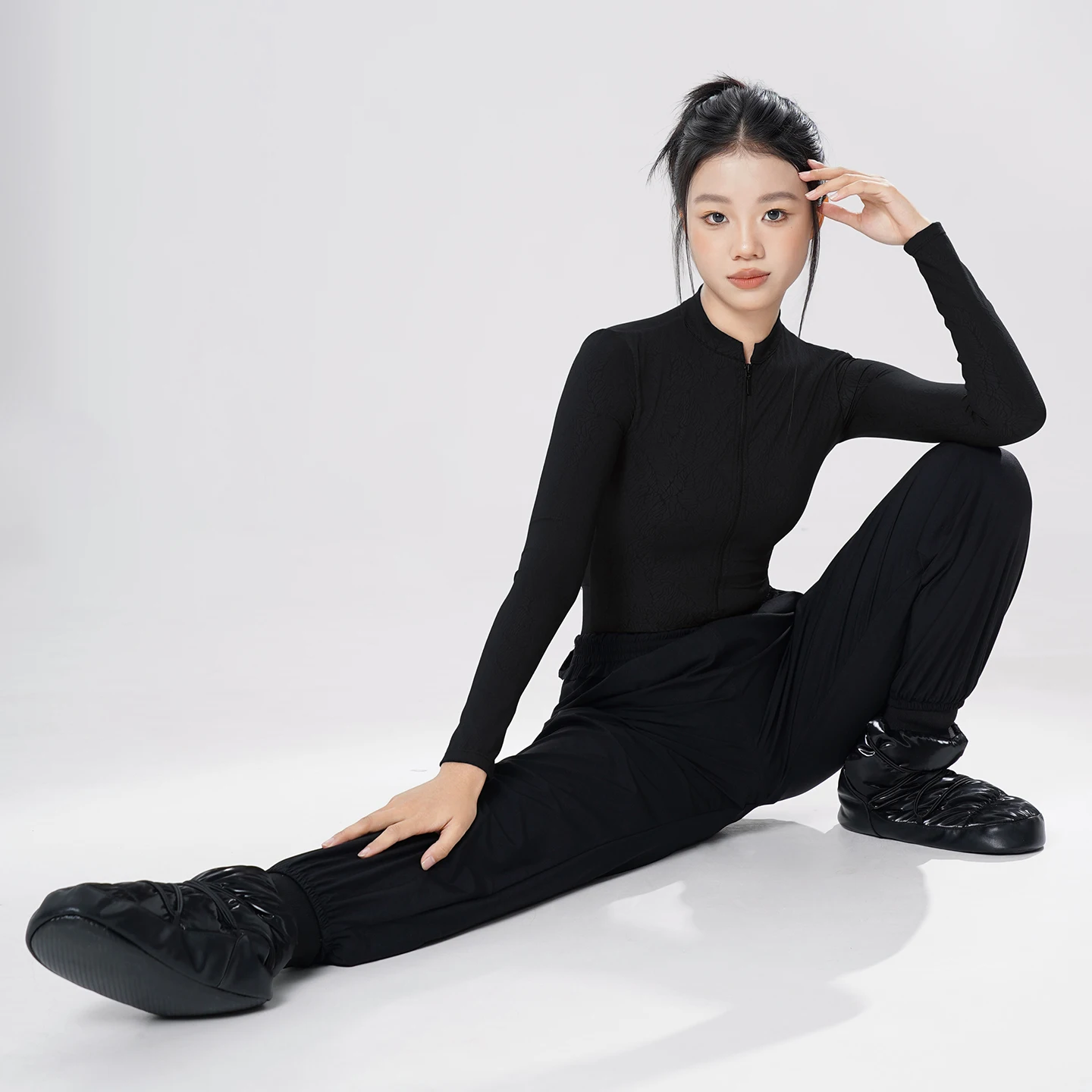 Women Ballet Casual Pants Athletic Running Sweatpants Teen Girls Lightweight Intensity Nylon Perspiration Trousers for Dance