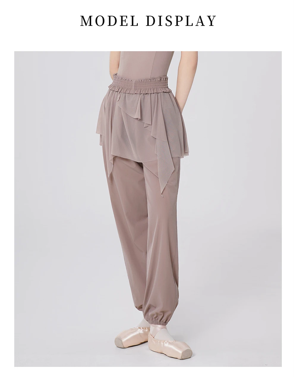 Women Ballet Casual Pants Athletic Running Sweatpants Teen Girls Lightweight Intensity Nylon Perspiration Trousers for Dance