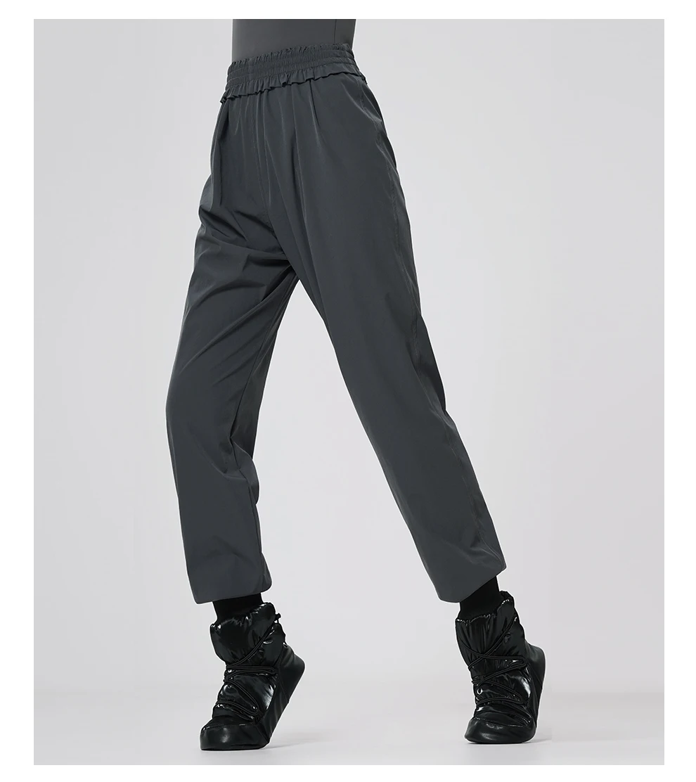Women Ballet Casual Pants Athletic Running Sweatpants Teen Girls Lightweight Intensity Nylon Perspiration Trousers for Dance