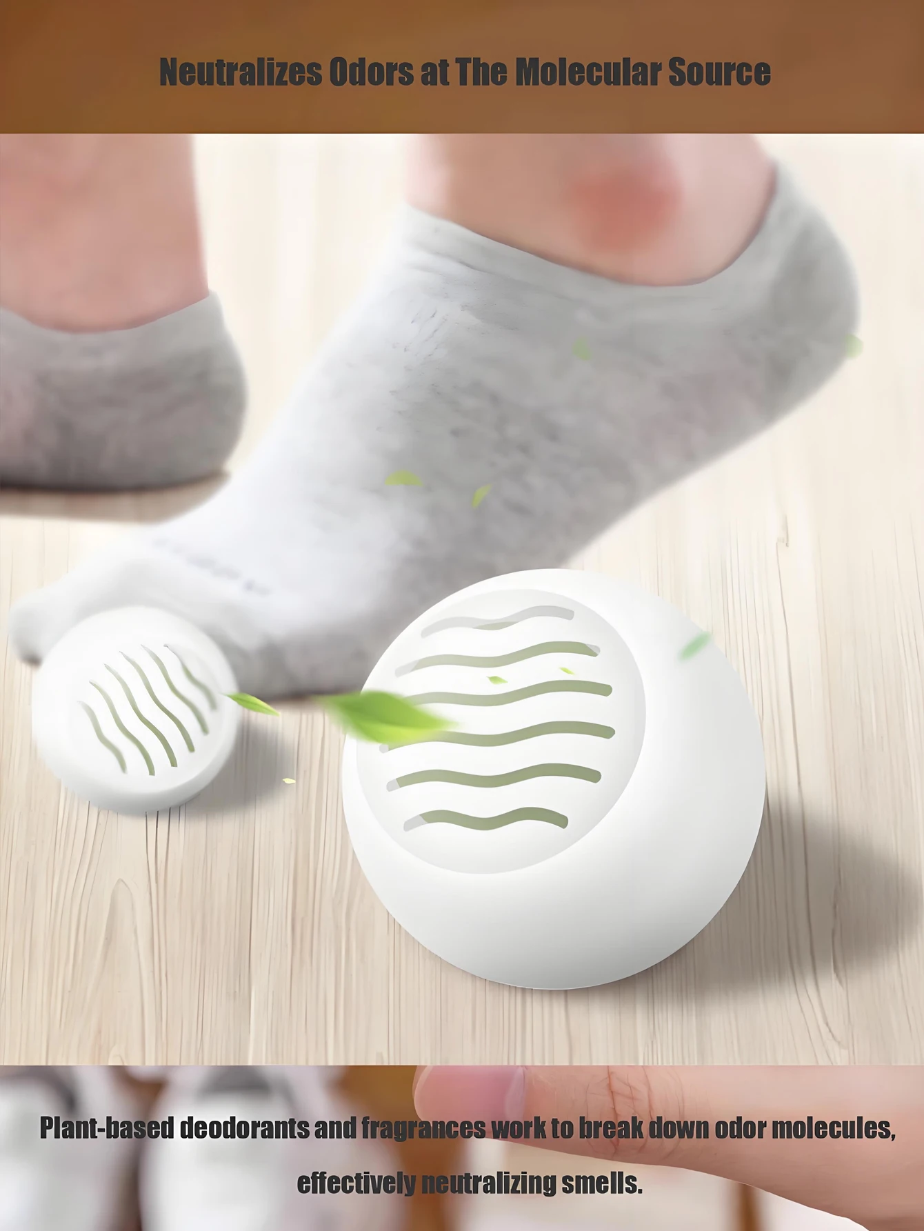 6/18 PCS Shoe Deodorizer Balls Reusable Solid Scented Odor Eliminator for Sneakers Closet Drawer Effective
