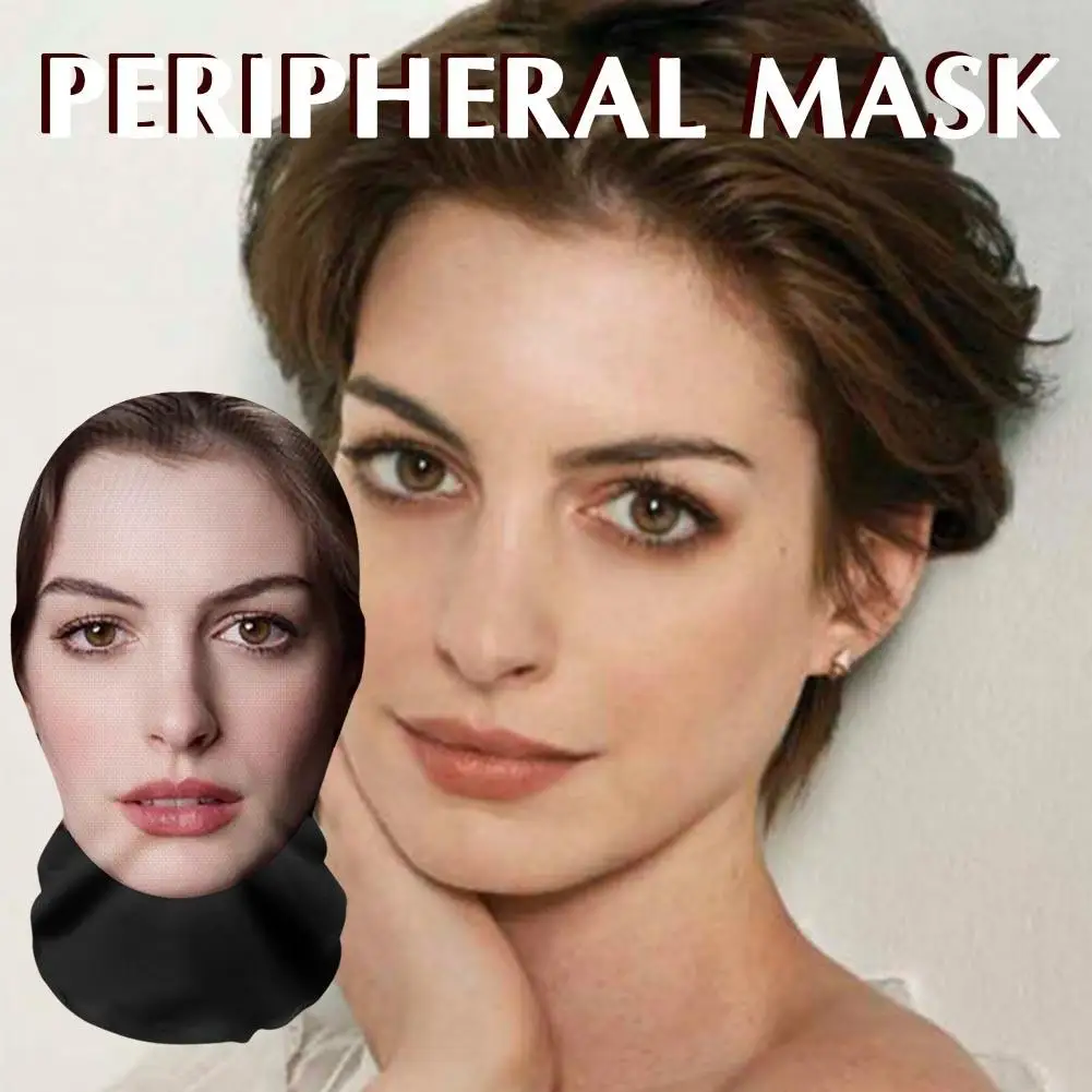 3D Printed Full Face Visual Mask Anne Actress Celebrity Performer Face Mask Fun Role-playing Props Costumes Face Mask