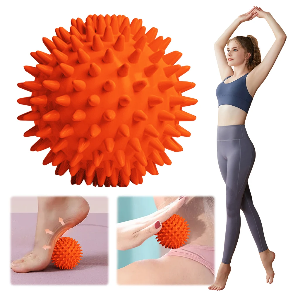 Foot Massage Ball With Spikes Pilates Yoga Sports Fitness Muscle Relaxation Massage Ball Plantar Fasciitis Therapy Ball for Hand