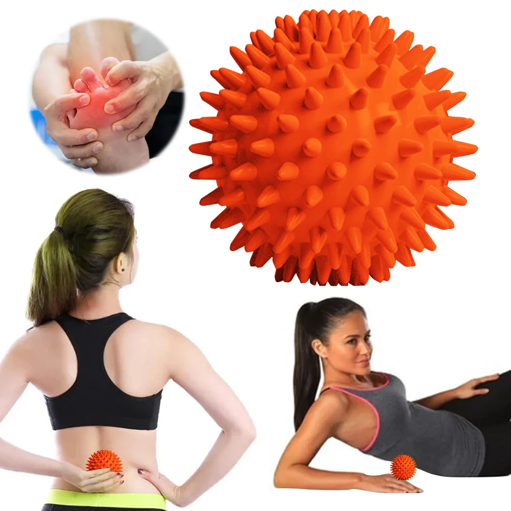 Foot Massage Ball With Spikes Pilates Yoga Sports Fitness Muscle Relaxation Massage Ball Plantar Fasciitis Therapy Ball for Hand