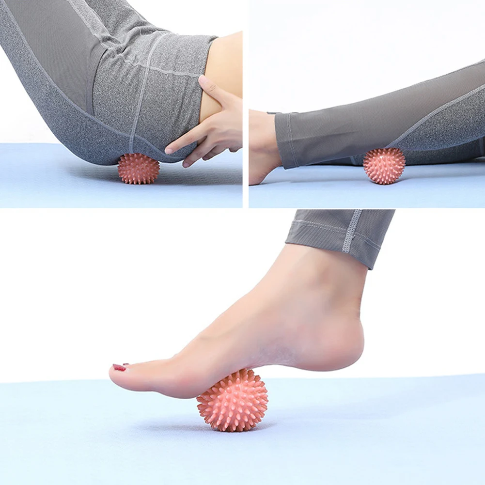 Foot Massage Ball With Spikes Pilates Yoga Sports Fitness Muscle Relaxation Massage Ball Plantar Fasciitis Therapy Ball for Hand