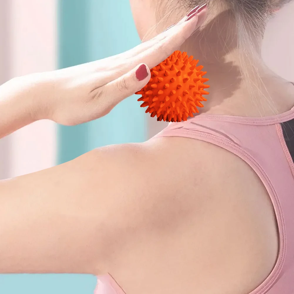 Foot Massage Ball With Spikes Pilates Yoga Sports Fitness Muscle Relaxation Massage Ball Plantar Fasciitis Therapy Ball for Hand