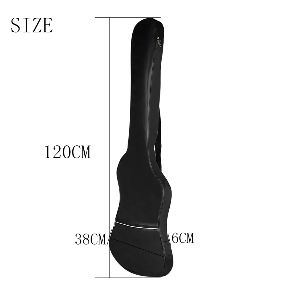 Bass Bag Guitar Oxford Cloth Waterproof Backpack Double Shoulder Straps Padded Soft Case Stringed Bass Instrument Accessories