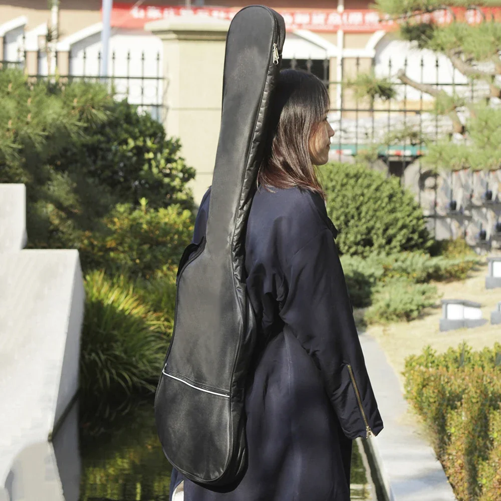 Bass Bag Guitar Oxford Cloth Waterproof Backpack Double Shoulder Straps Padded Soft Case Stringed Bass Instrument Accessories
