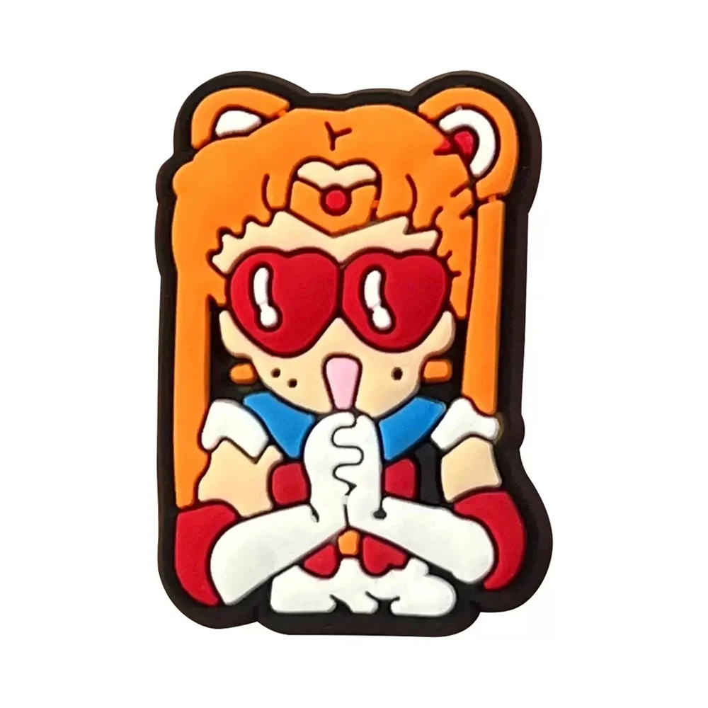 17-25PCS Japanese Anime Shoe Charms Cartoon Shoes Accessories Clogs Sandals Decorations Buckle for Friend Party Gifts