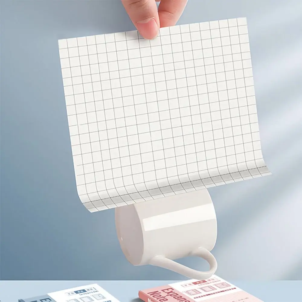 100PCS/Set Expansion Sticky Notes Students Extensible Self-Adhesive Memo Pad Tearable Sticky Labels Sticker For School Office