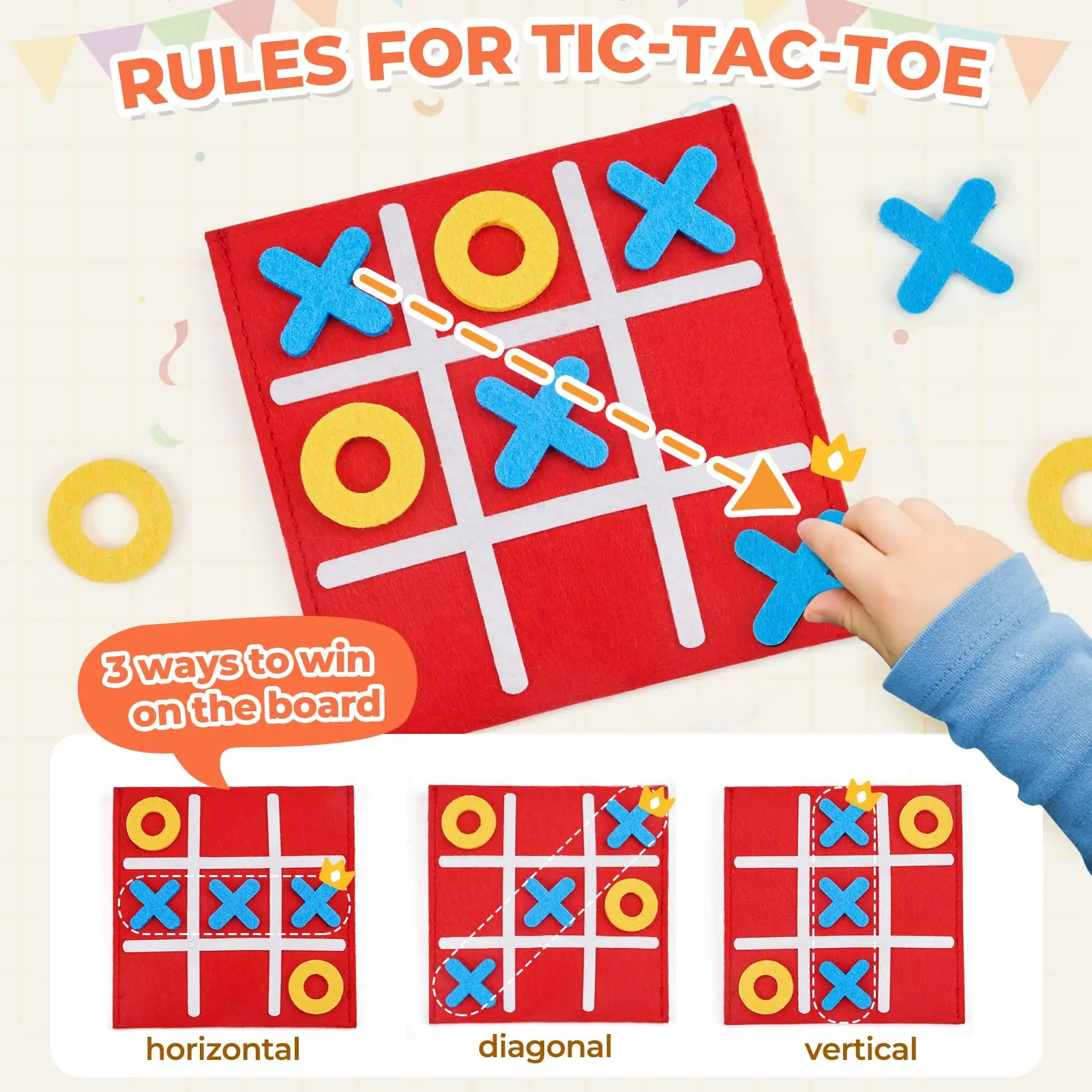 30pack Tic Tac Toe Strategic Board Game for Kids and Family,Birthday Party Favors,Classic Educational Toys for Bag Stuffers,Gift