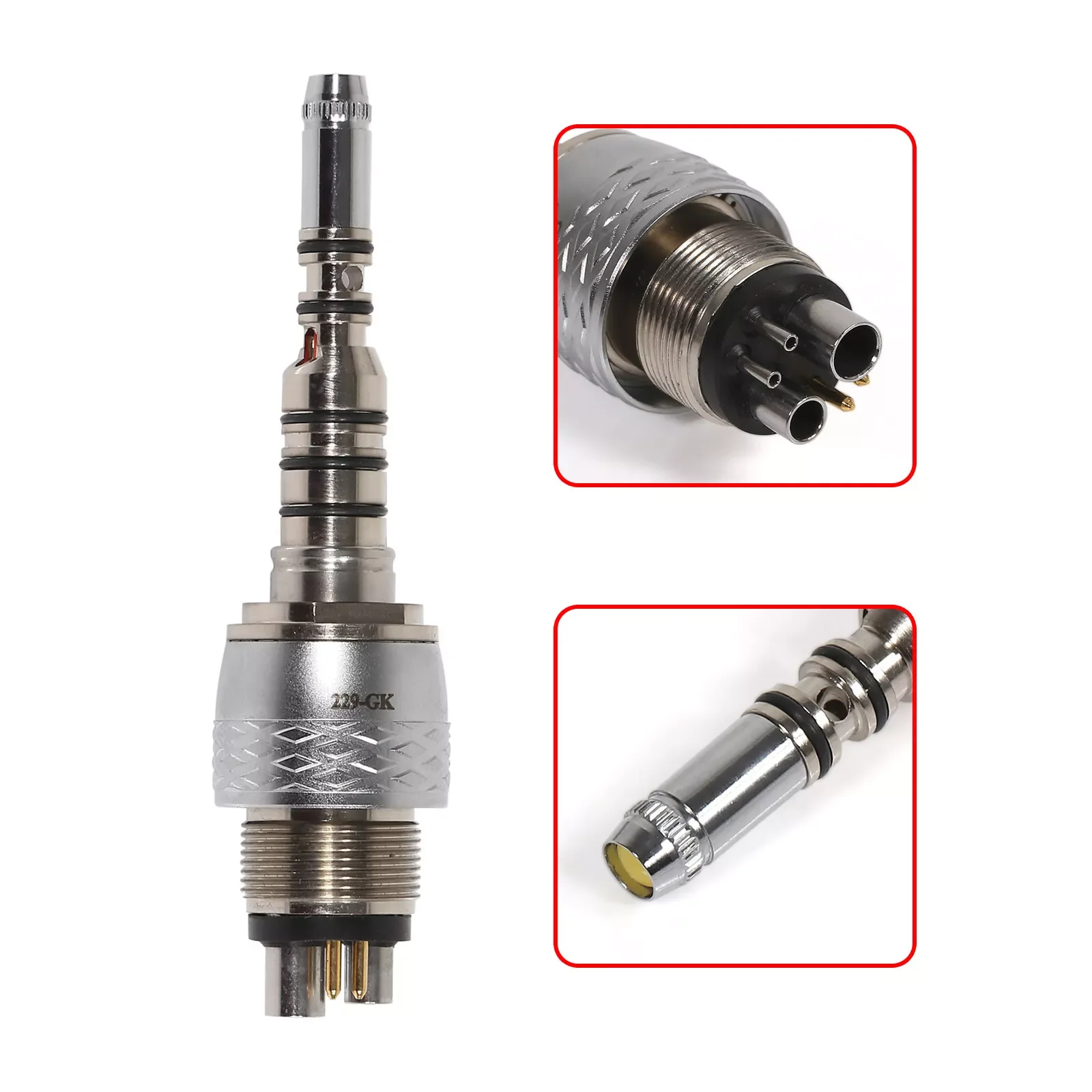COXO Dental Surgical High Speed Handpiece 45 Degree Fit KaVo Fiber Optic 6 Hole Quick Coupler