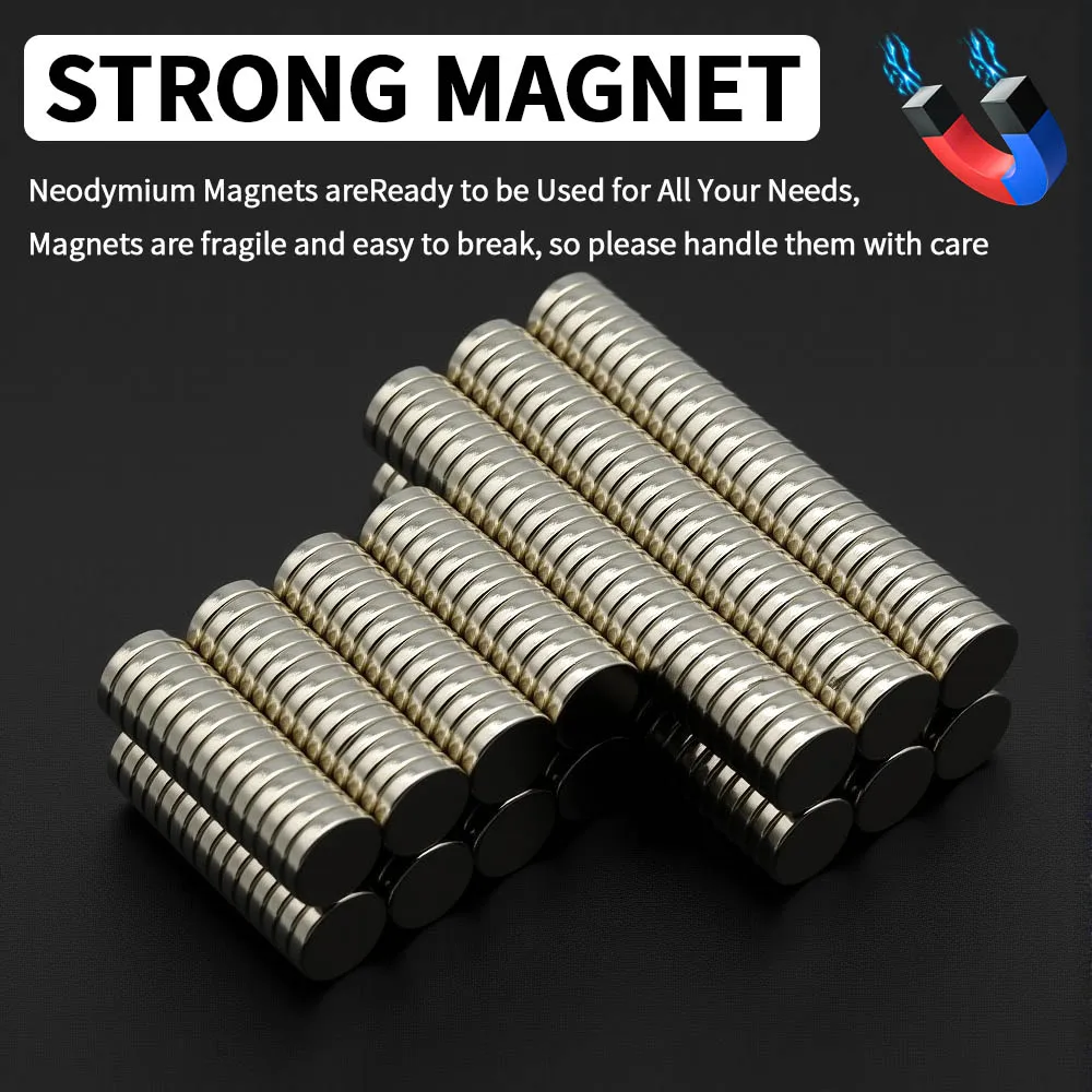 8x2mm Powerful Neodymium Magnet N35 NdfeB Permanent Magnetic imanes Round Super Strong Fridge Magnets DIY