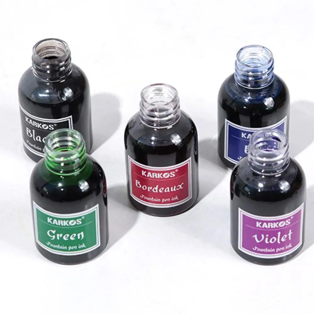 10 Colors 1 Bottle Pure Colorful 30ml Fountain Pen Ink for Refilling Inks Stationery School Office Supplies Dropshipping Tool