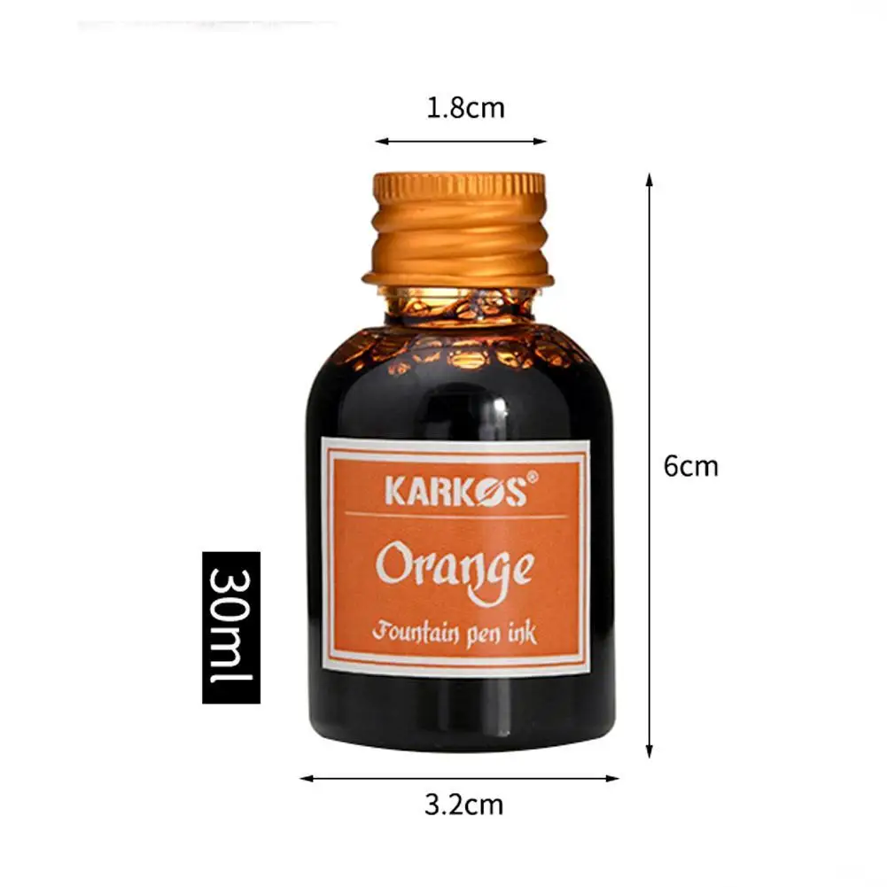 10 Colors 1 Bottle Pure Colorful 30ml Fountain Pen Ink for Refilling Inks Stationery School Office Supplies Dropshipping Tool