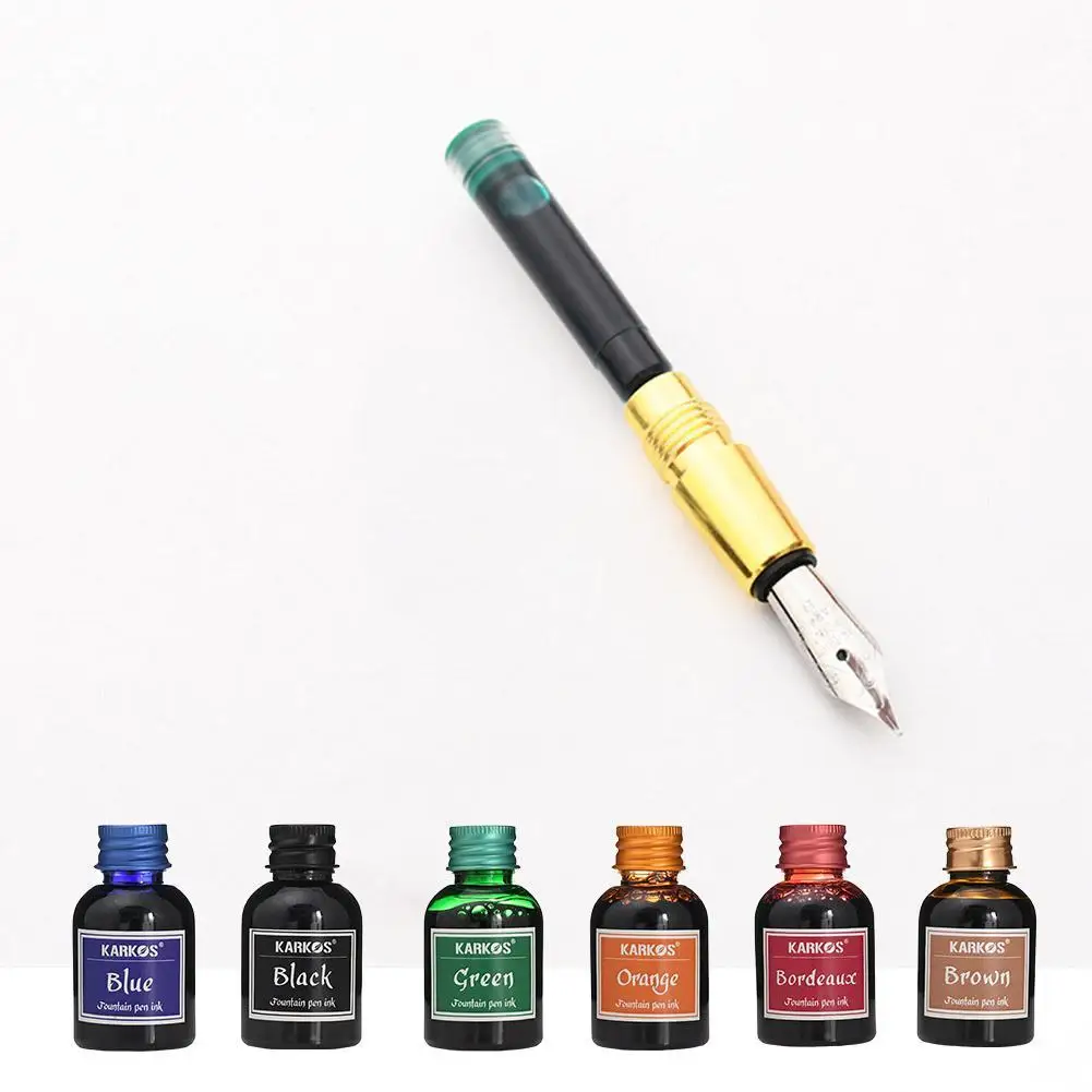 10 Colors 1 Bottle Pure Colorful 30ml Fountain Pen Ink for Refilling Inks Stationery School Office Supplies Dropshipping Tool