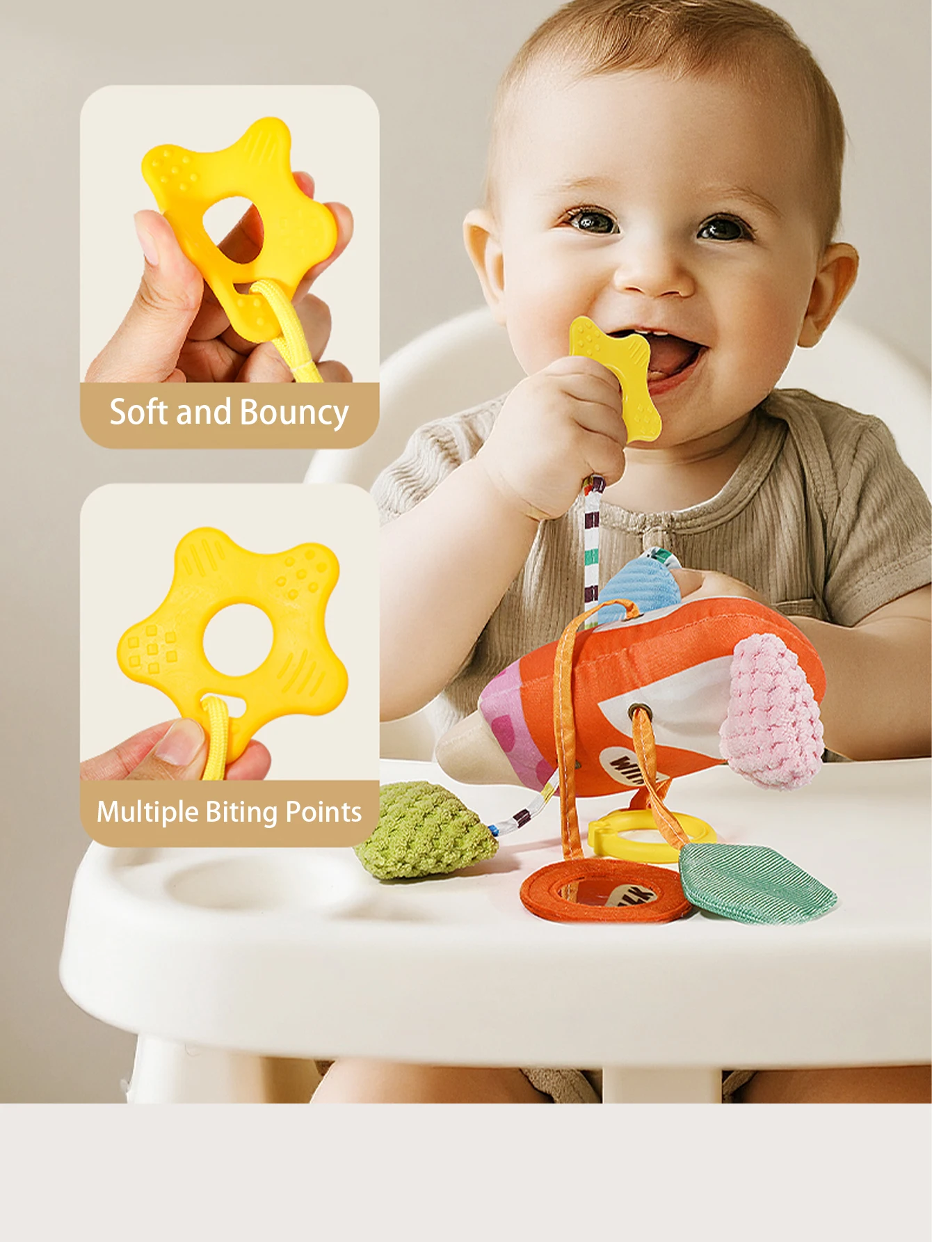 Baby Bed Bell Toy Car Milk Bottle Themed Bed Hanging Rattle Decoration Infant Soothing Stroller Hanging Piece