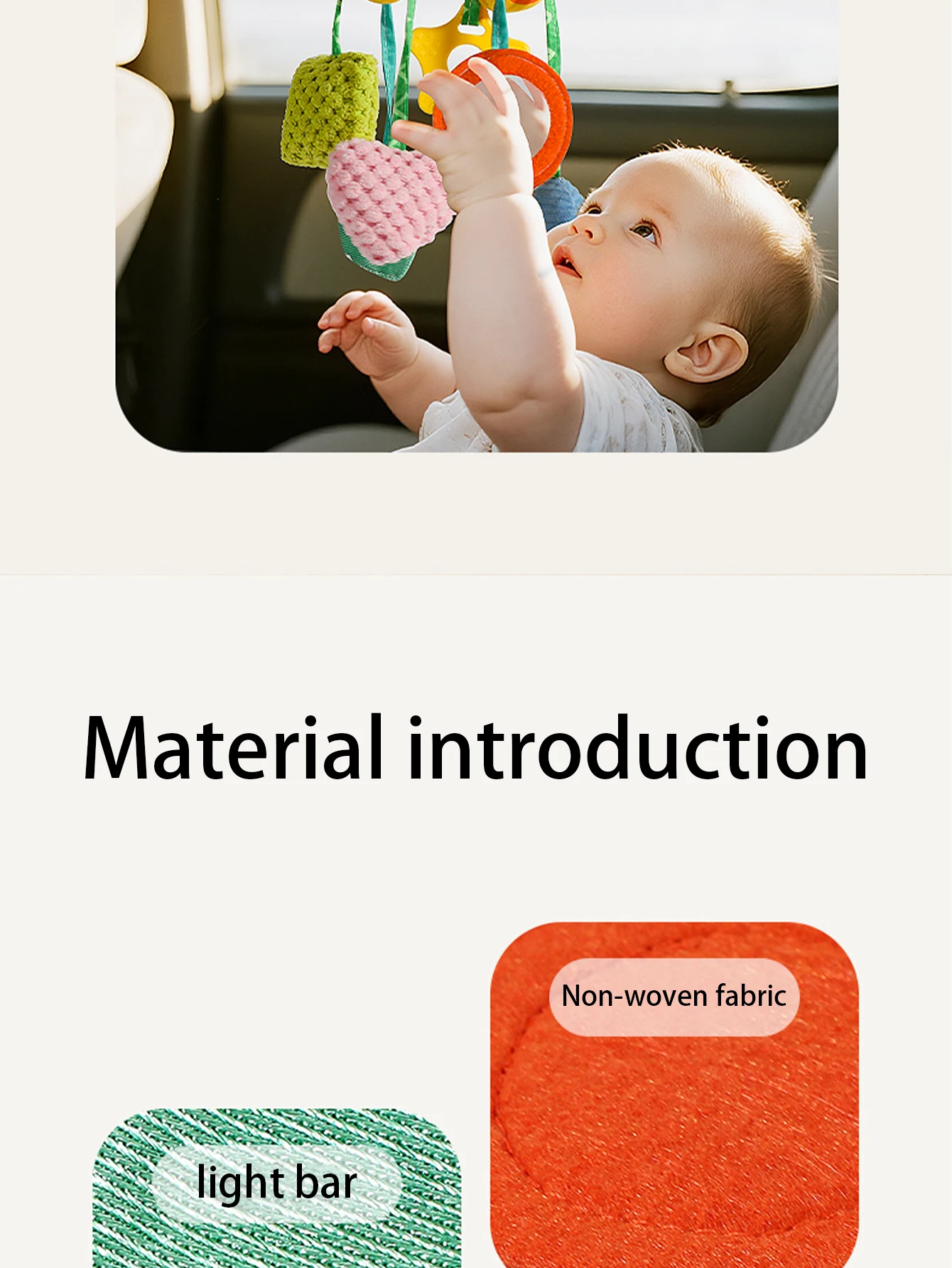 Baby Bed Bell Toy Car Milk Bottle Themed Bed Hanging Rattle Decoration Infant Soothing Stroller Hanging Piece