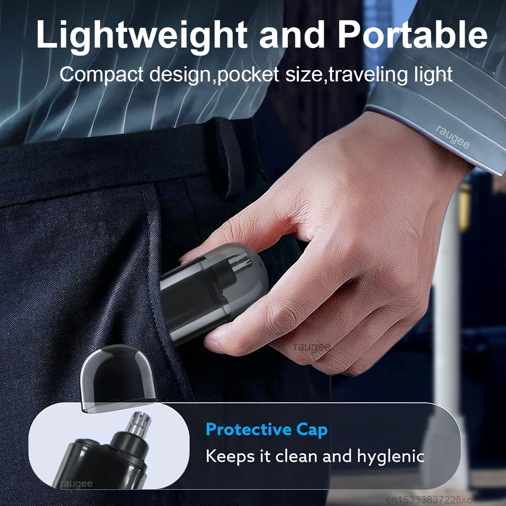 Mini Nose Hair Trimmer USB Rechargeable Electric Nose Hair Remover Portable Pocket Nose Hair Clipper Men Ears Hair Shaving Razor