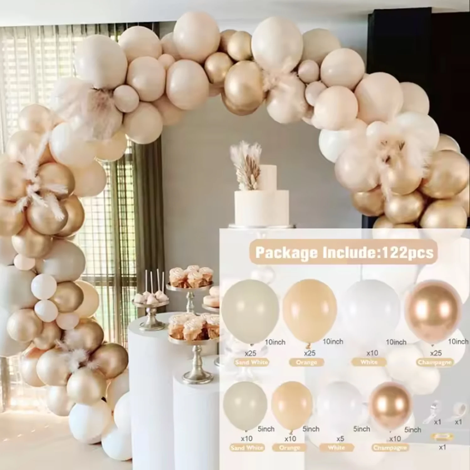 Rose Gold Balloon Garland Arch Kit Confetti Latex Ballons Wedding Birthday Party Decor Kids Baby Shower Wedding Party Supplies