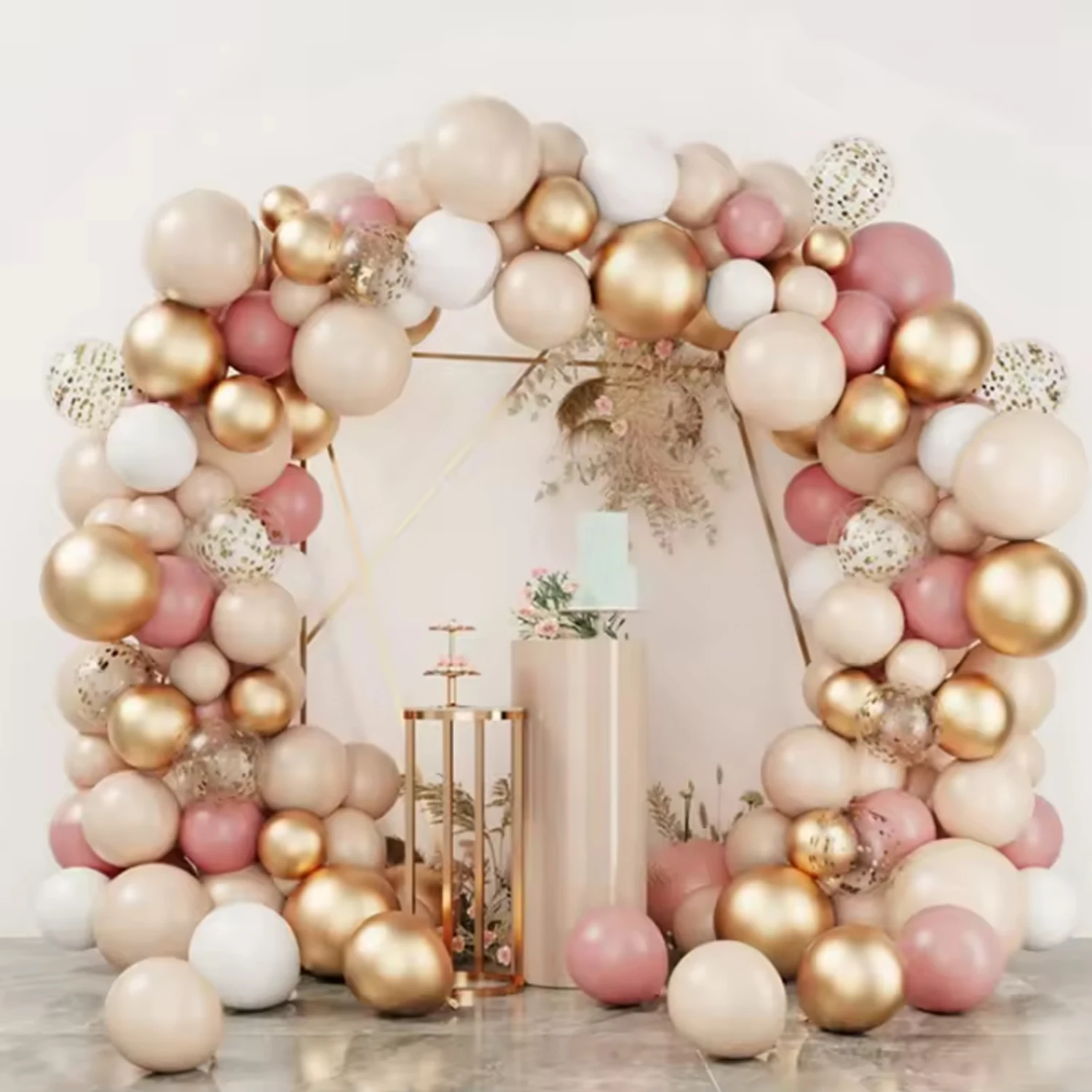 Rose Gold Balloon Garland Arch Kit Confetti Latex Ballons Wedding Birthday Party Decor Kids Baby Shower Wedding Party Supplies