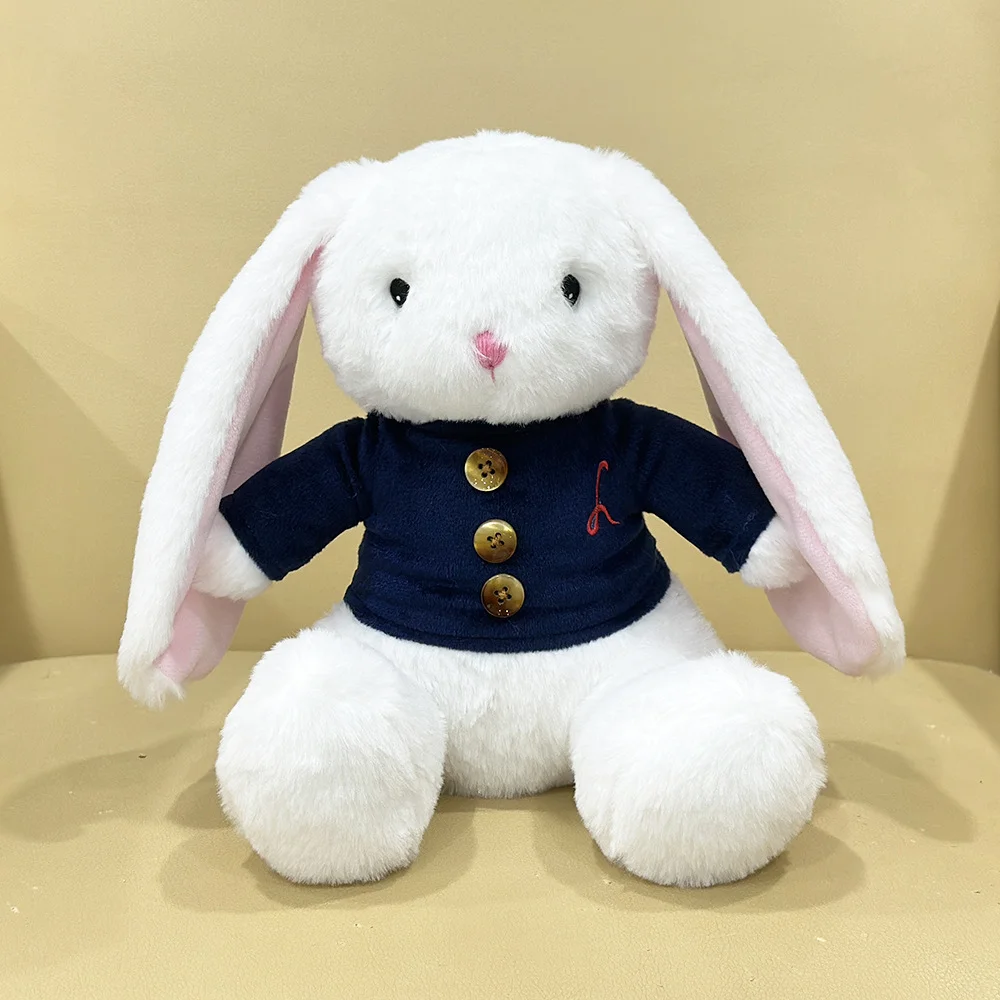Cute Mei The Bunny Plush Toy Soft Stuffed Long Ears Bunny Doll Sleeping Companion Delicate Home Decoration Kids Gifts