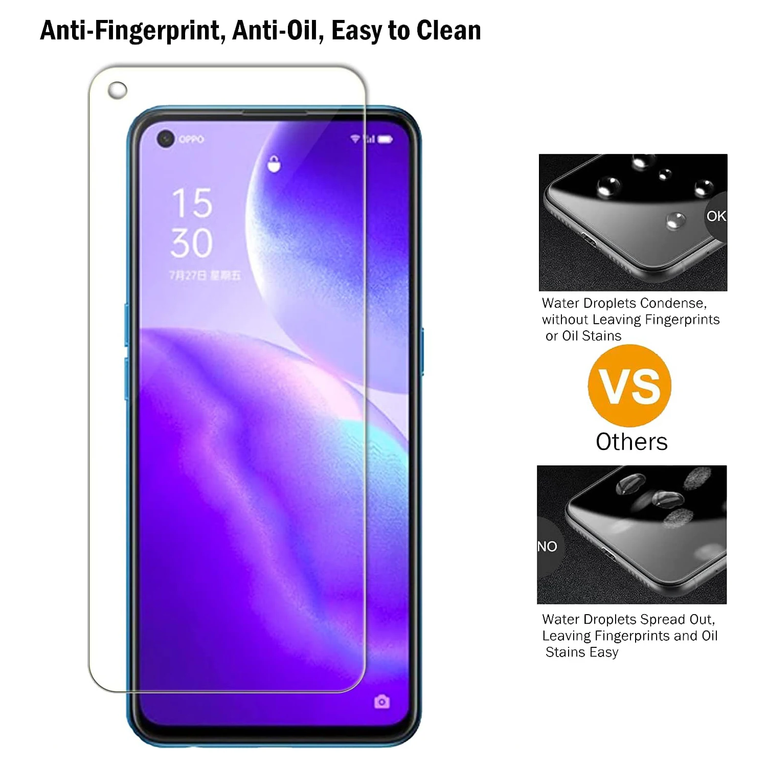 For OPPO A78 4G Screen Protector Tempered Glass