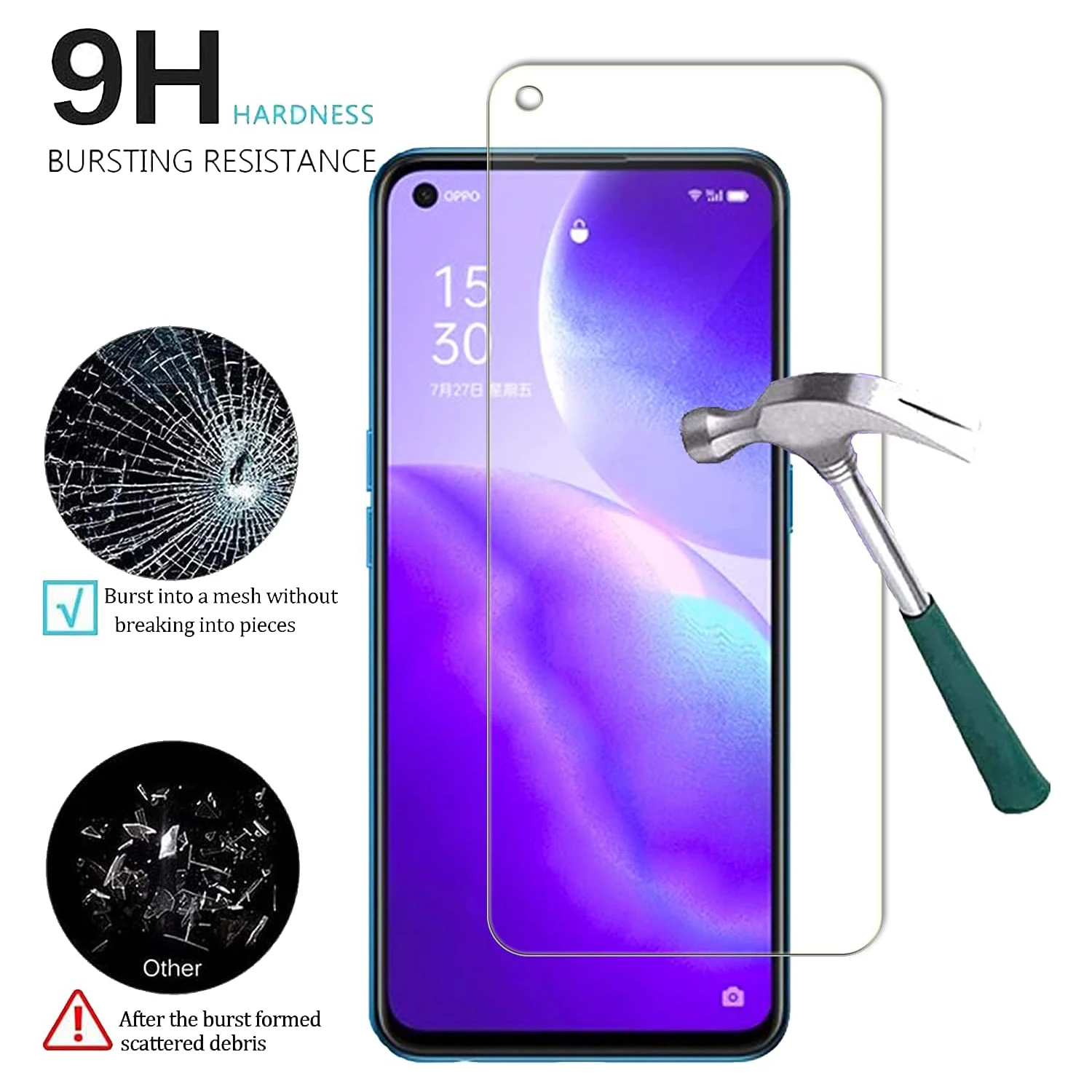 For OPPO A78 4G Screen Protector Tempered Glass