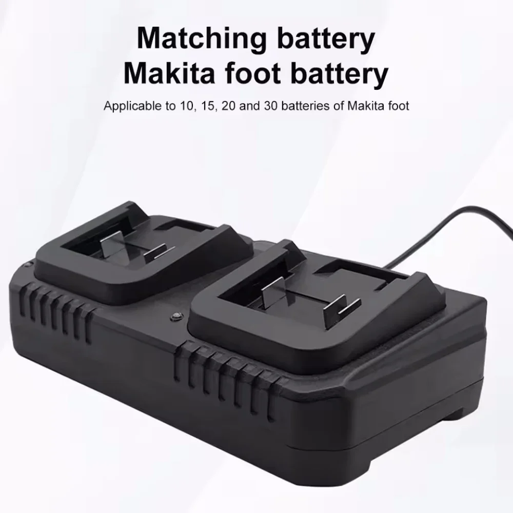 Dual Slot Charger 18V 21V Li-ion Battery Charger for Makita BL1415 BL1815 BL1830 BL1850 Electric Drill Power Tools EU US Plug