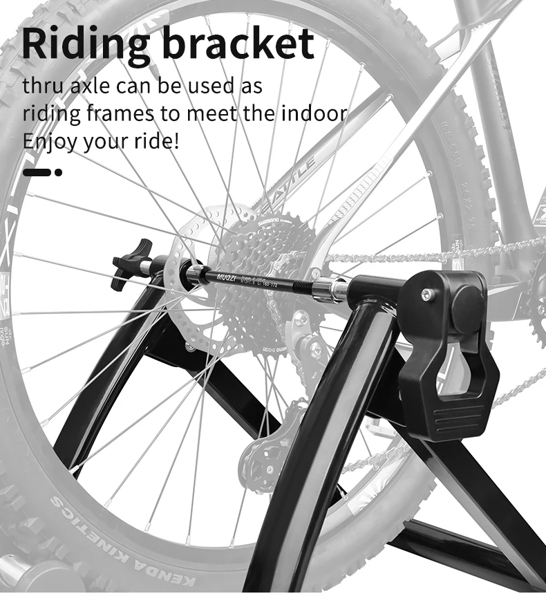 MUQZI Mountain Road Bike Trainer Thru Axle Adapter Conversion Kit Shaft Bike Wheels Quick Release Skewers M12-1.0/1.5/1.75