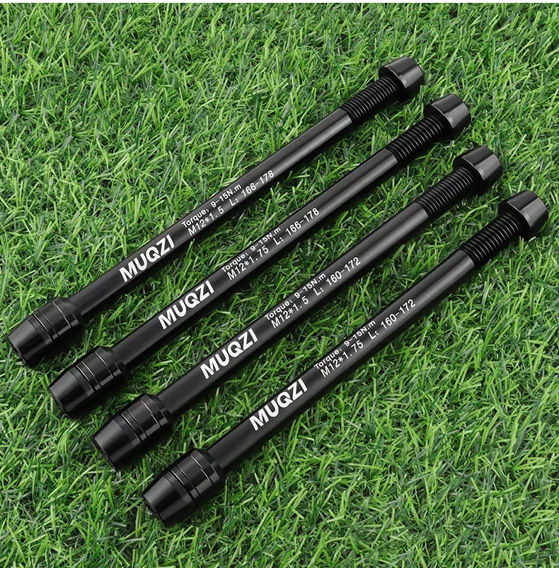 MUQZI Mountain Road Bike Trainer Thru Axle Adapter Conversion Kit Shaft Bike Wheels Quick Release Skewers M12-1.0/1.5/1.75
