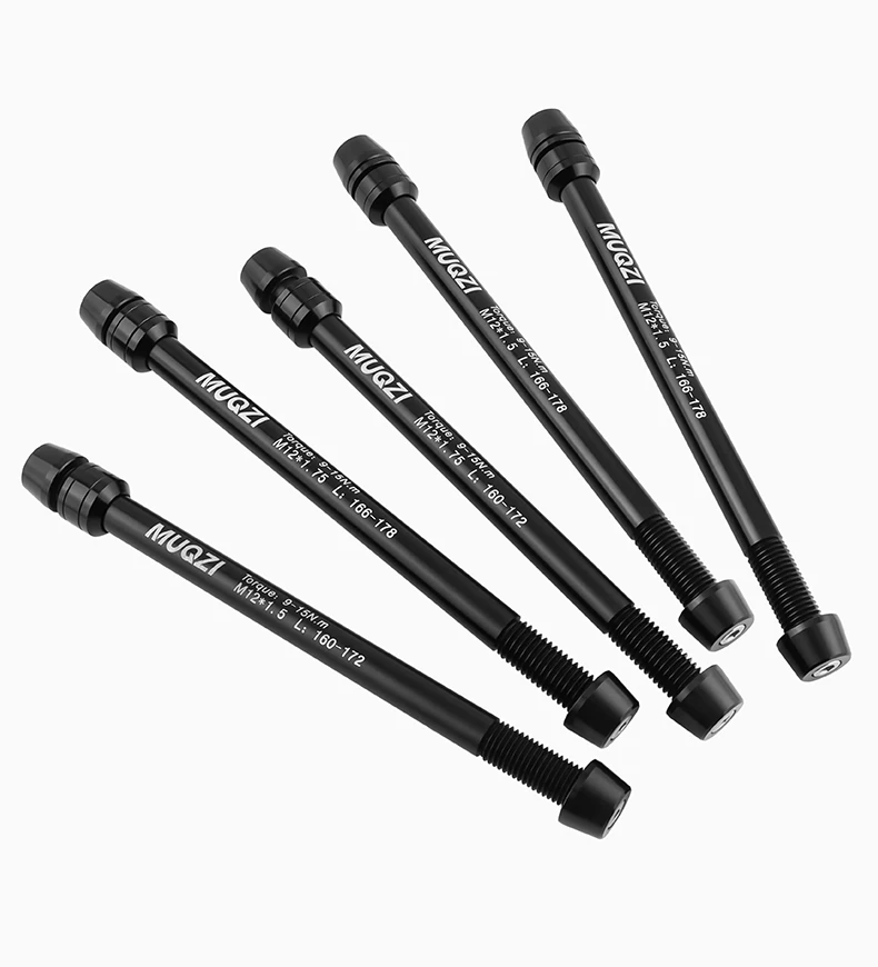 MUQZI Mountain Road Bike Trainer Thru Axle Adapter Conversion Kit Shaft Bike Wheels Quick Release Skewers M12-1.0/1.5/1.75