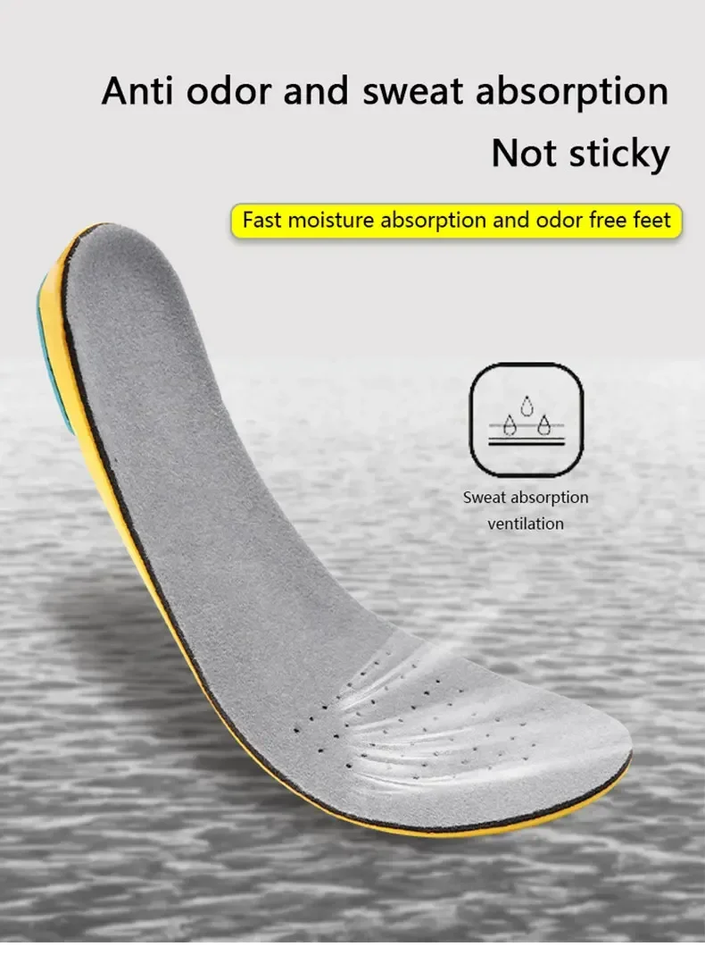 Memory Foam Insoles Sports Midsole Sweat-absorbent Insoles Sneaker Insert Breathable Deodorization Insole Shoe Accessories 1Pair