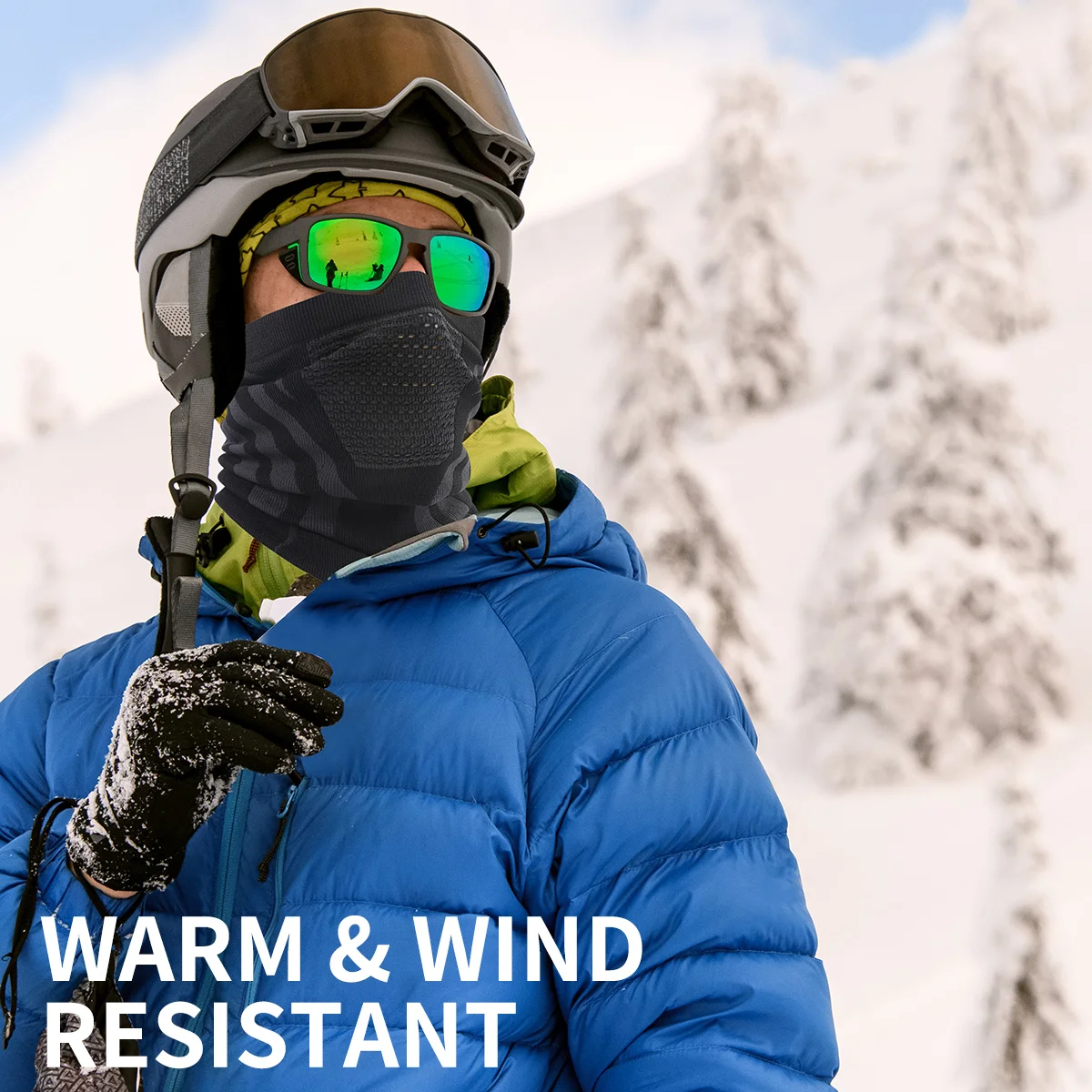 Winter Neck Warmer Gaiter/Balaclava,Windproof Face Mask for Ski, Snowboard,Motorcycle Cycling for Men's and Women's All Weather