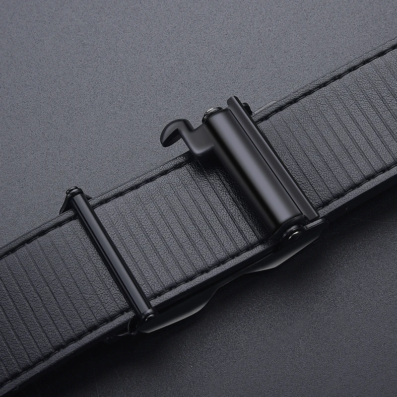 High-end And Atmospheric Men's Automatic Buckle Crocodile Pattern Belt New Men's Casual Wear Belt Fashion Youth Business Belt