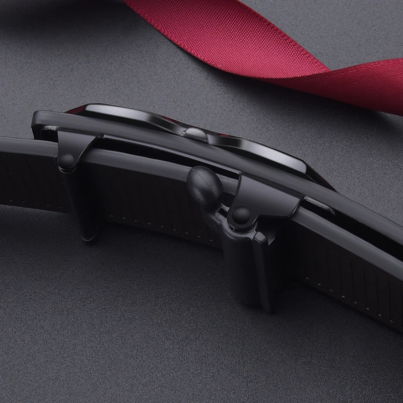 High-end And Atmospheric Men's Automatic Buckle Crocodile Pattern Belt New Men's Casual Wear Belt Fashion Youth Business Belt