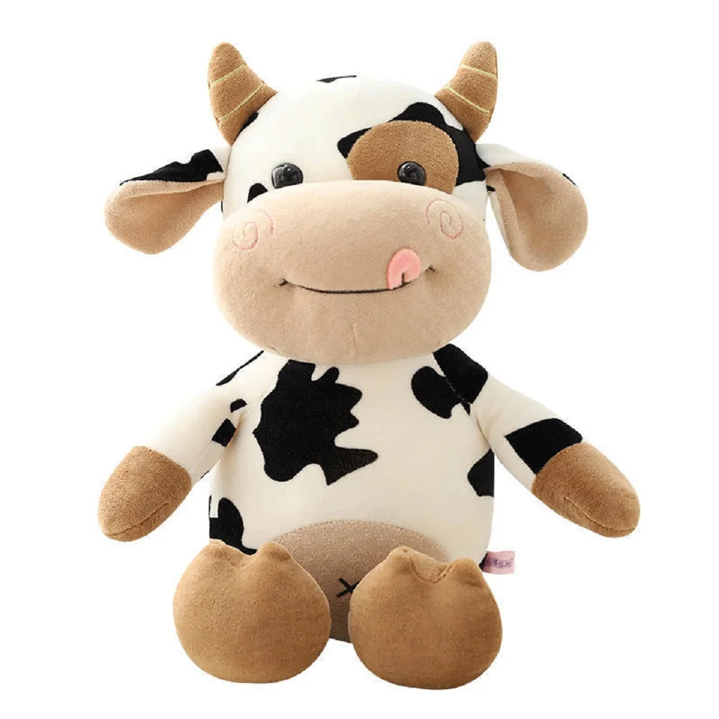 Hot toys Cute Cow Doll Little Cow Plush Toy Chinese Zodiac Cow Doll Cloth Doll New Year's Gift Girl's Birthday Gift