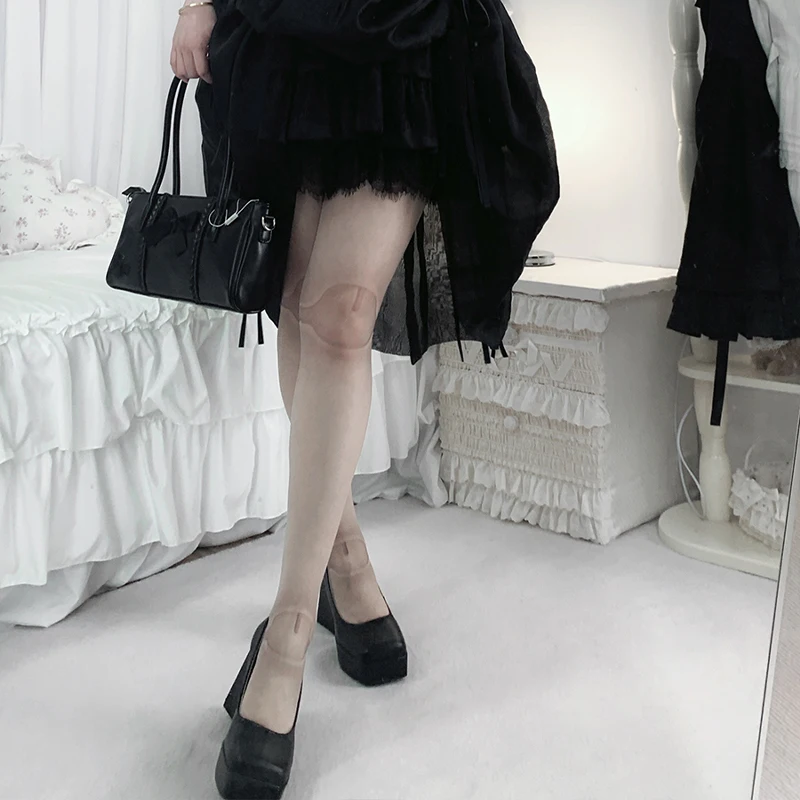 1pair Harajuku Novelty Lolita Pantyhose Japanese Gothic Anime Long Tube Socks Jointed Doll Style Tights Cosplay Stocking