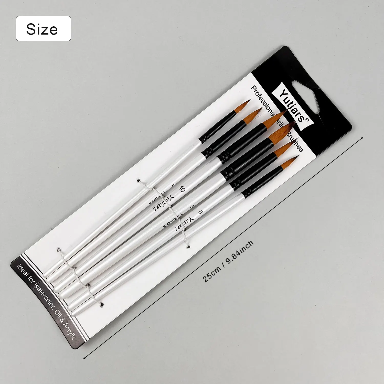 12 Pcs/set DIY Oil Acrylic Painting Art Paint Brushes Supplies Nylon Hair Wooden Handle Watercolor Paint Brush Pen Set Learning
