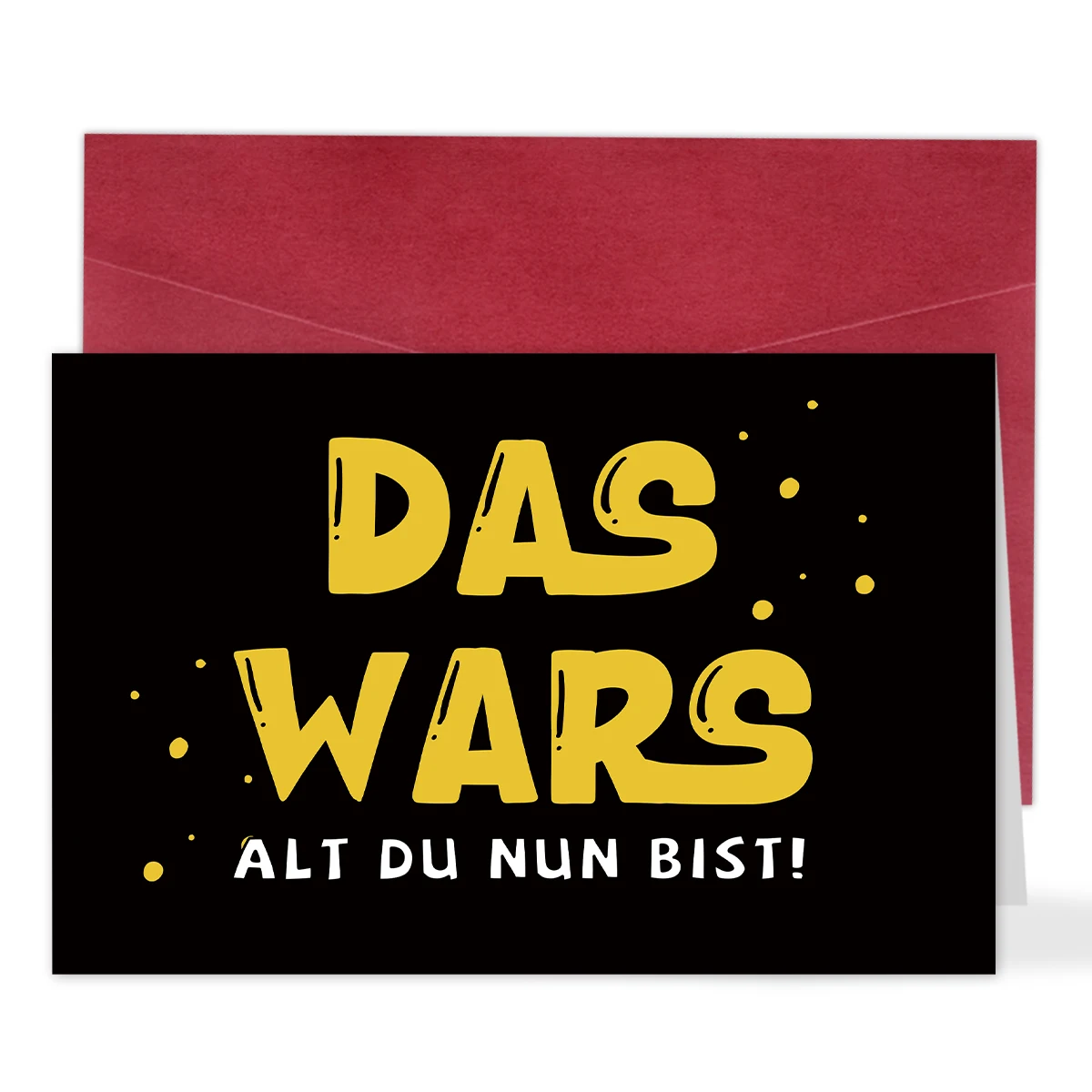 1pc German Birthday Greeting Card With Envelope-'das Wars Alt Du Nun Bist!',Fun Gift For Party,Keepsake Card For Coworker,Friend