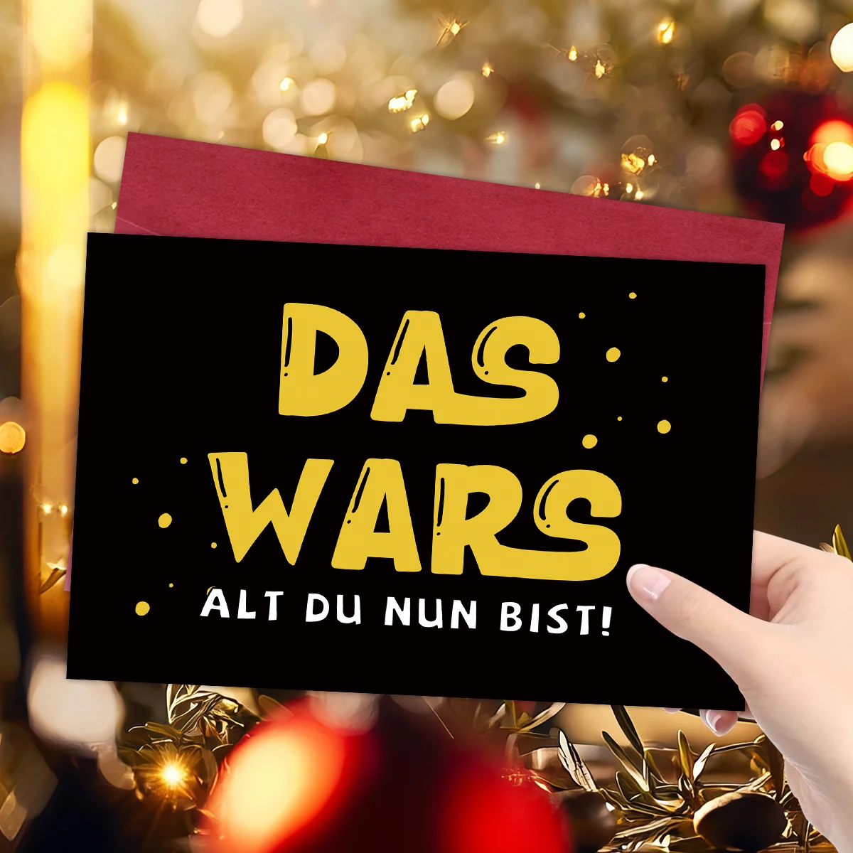 1pc German Birthday Greeting Card With Envelope-'das Wars Alt Du Nun Bist!',Fun Gift For Party,Keepsake Card For Coworker,Friend