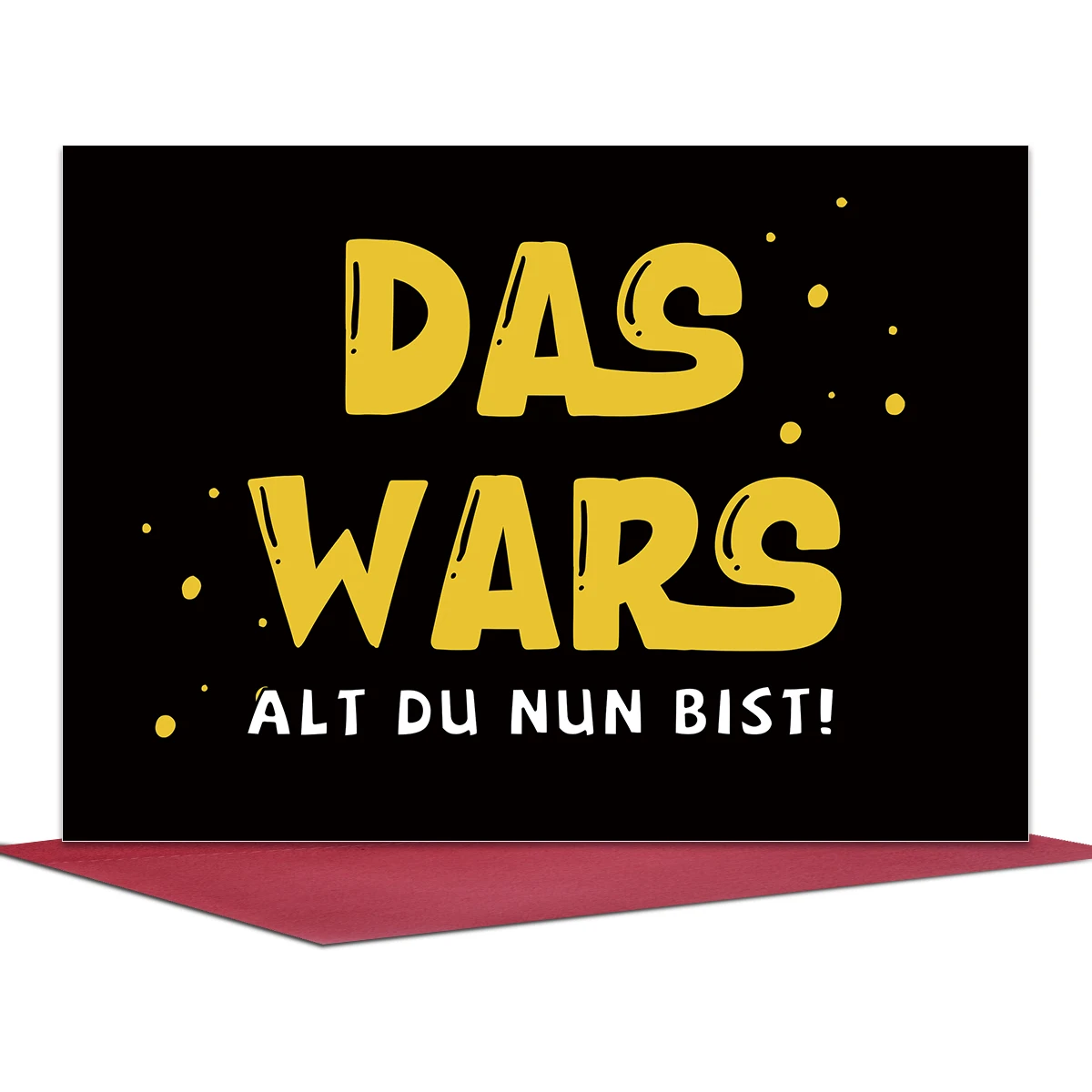 1pc German Birthday Greeting Card With Envelope-'das Wars Alt Du Nun Bist!',Fun Gift For Party,Keepsake Card For Coworker,Friend