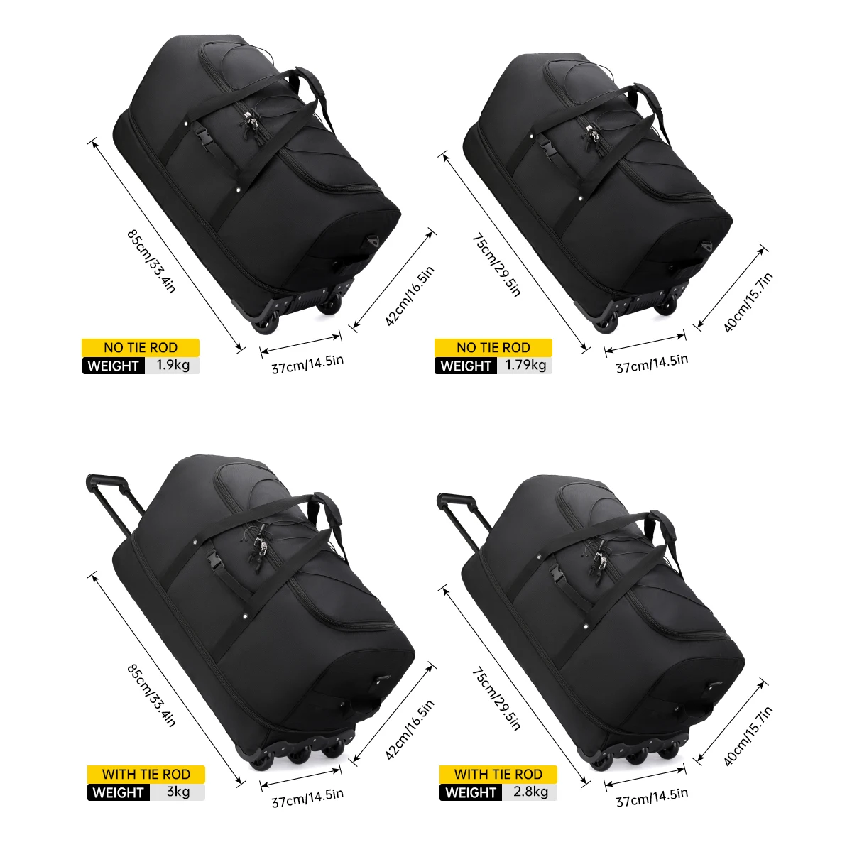 Multifunctional Trolley Travel Bag for Men, Suitable for Business Trips, Travel, and Boarding, Can Be Used as a Backpack, with Wheels, for International Travel