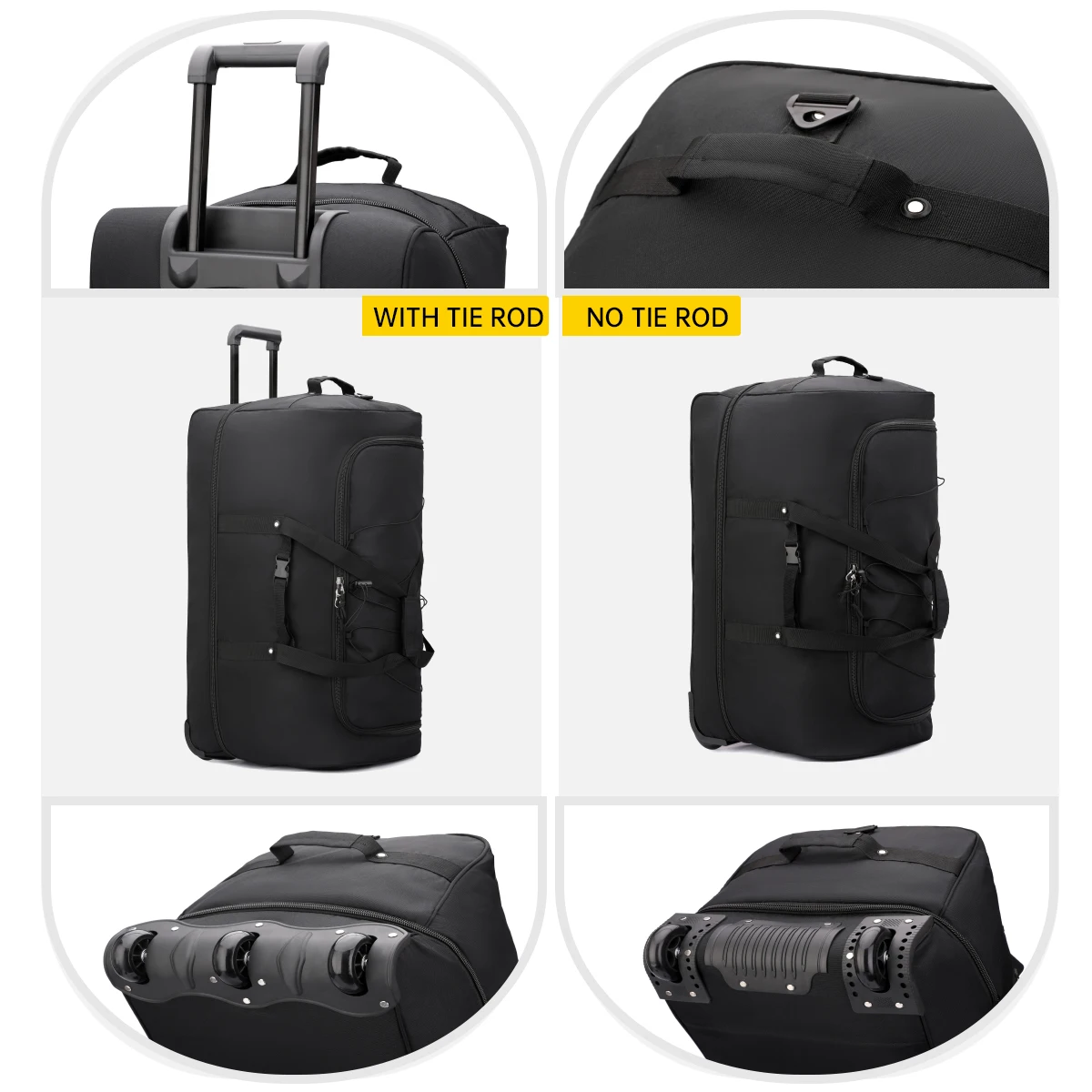 Multifunctional Trolley Travel Bag for Men, Suitable for Business Trips, Travel, and Boarding, Can Be Used as a Backpack, with Wheels, for International Travel