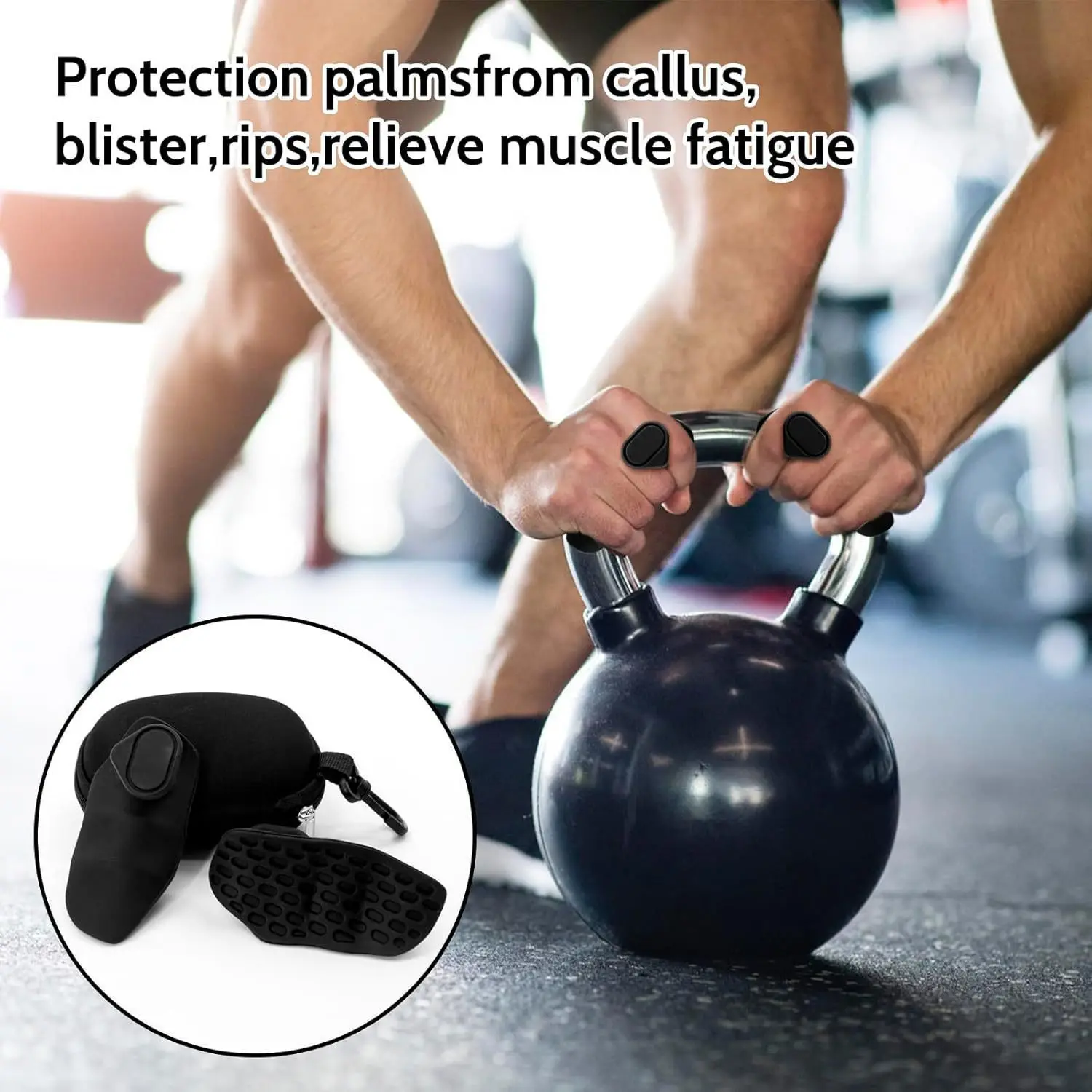 Fitness Dumbbell Weightlifting Silicone Palm Protection Anti-Slip Grip Anti-Cocoon Grip