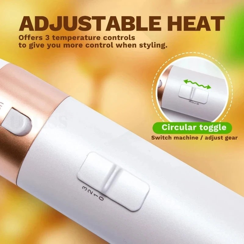 10 5 In 1 Hair Dryer Hot Air Comb Brush With Curling Iron Hair Straightener For Salon Style Curling Straightening And Volumizing