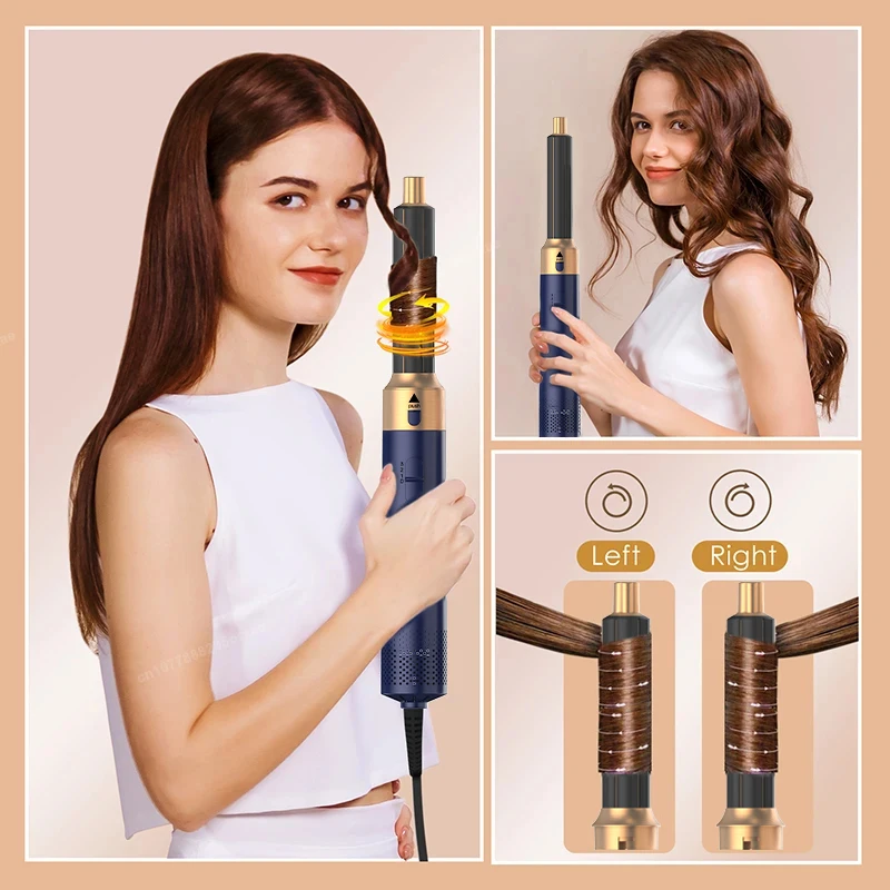 10 5 In 1 Hair Dryer Hot Air Comb Brush With Curling Iron Hair Straightener For Salon Style Curling Straightening And Volumizing